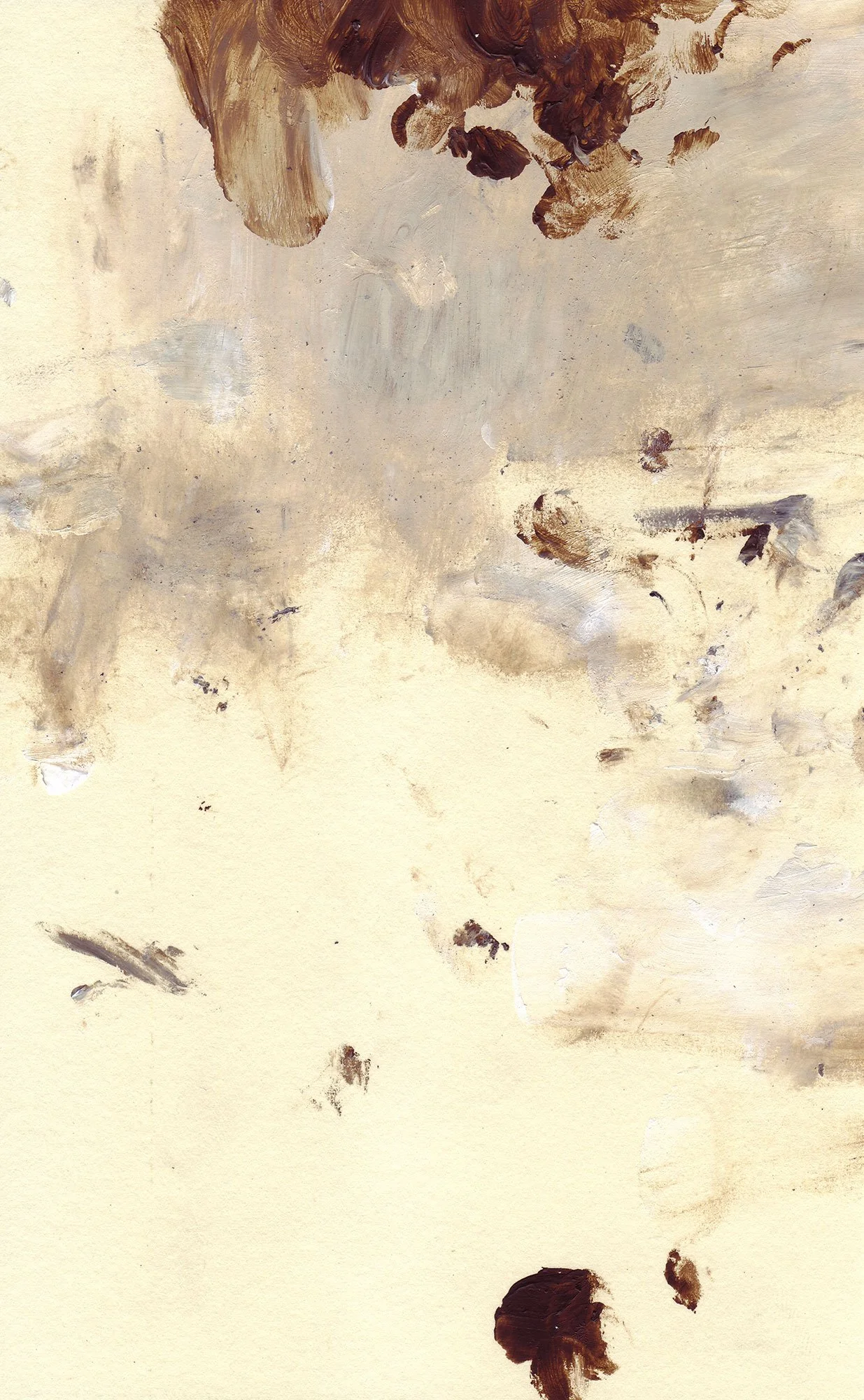  The Earth on the Back of the Giant Turtle  — acrylic on paper, 8 x 5 inches, 2007
