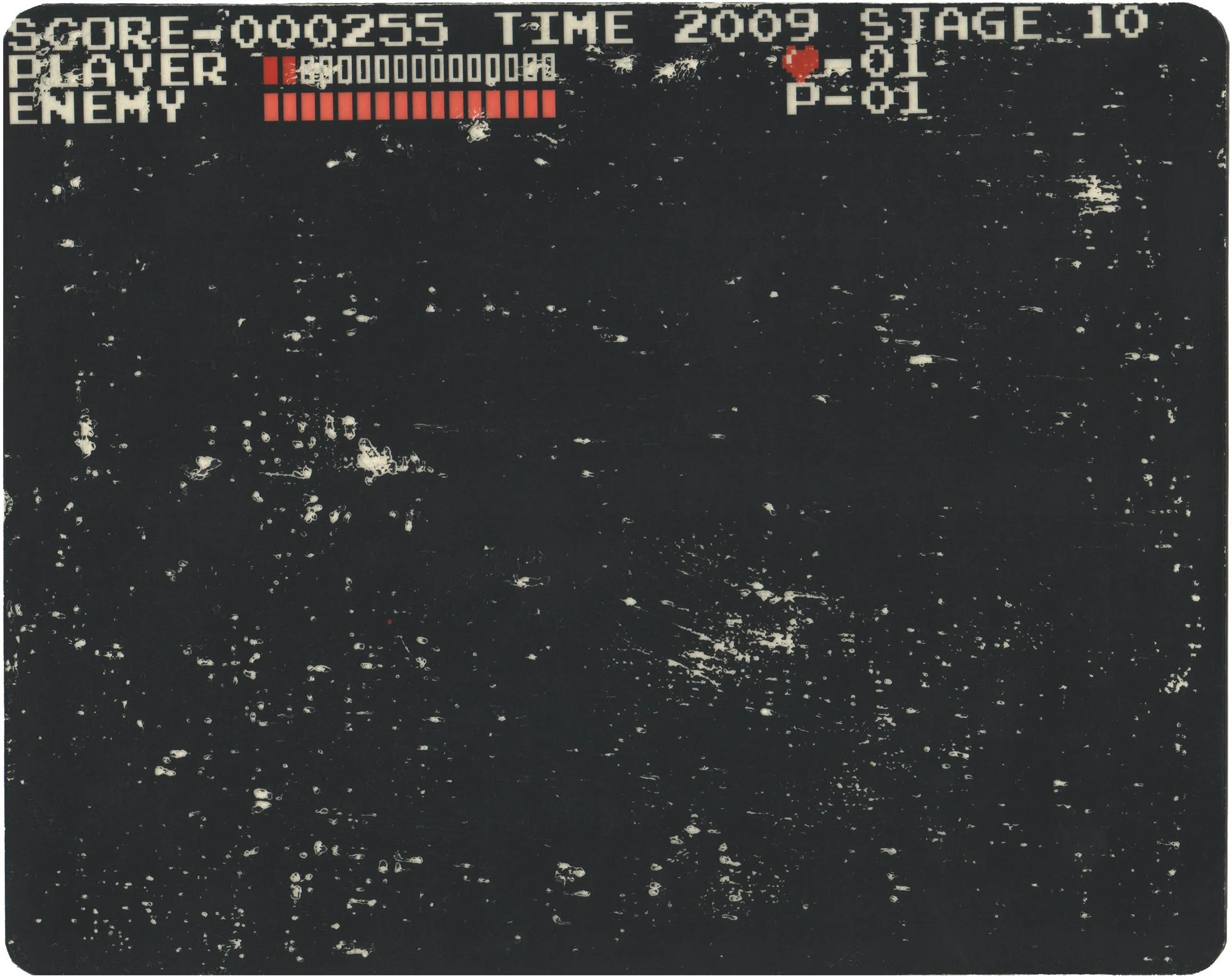  Unknown  — pigment transfer on paper, 8 x 10 inches, 2009