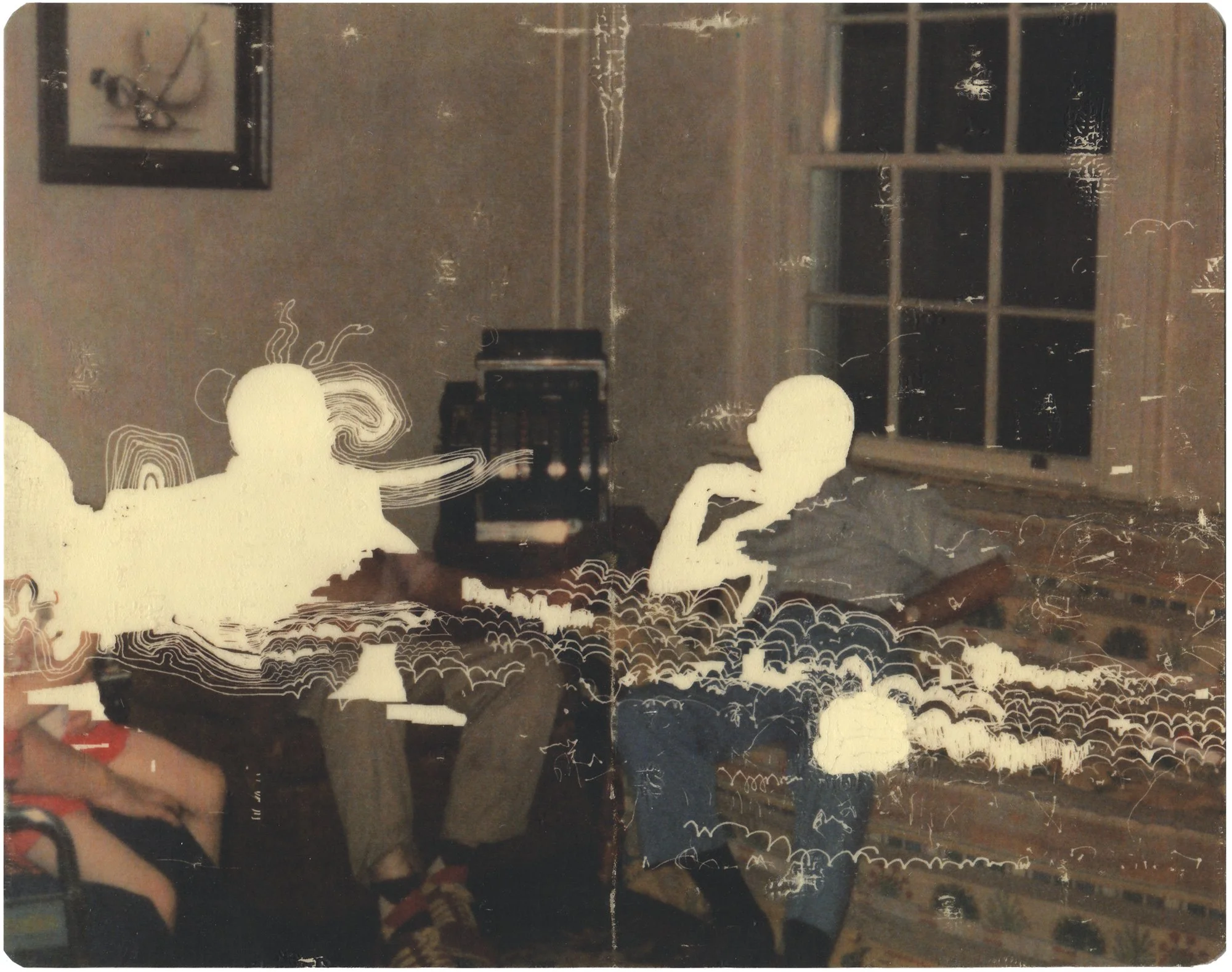  Haunted Graffiti  — pigment transfer on paper, 8 x 10 inches, 2008