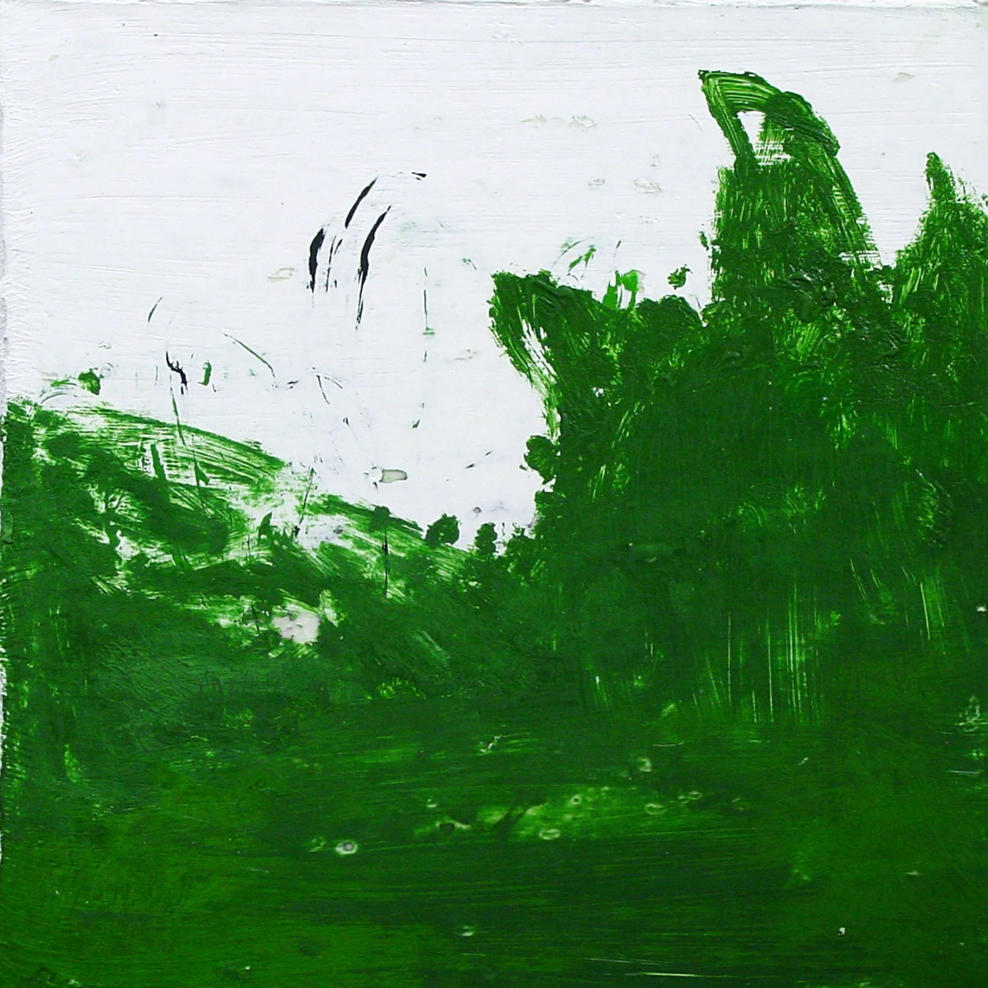  Great Sea Creatures & Punica Granatum  — acrylic on canvas, 10 x 10 inches, 2004