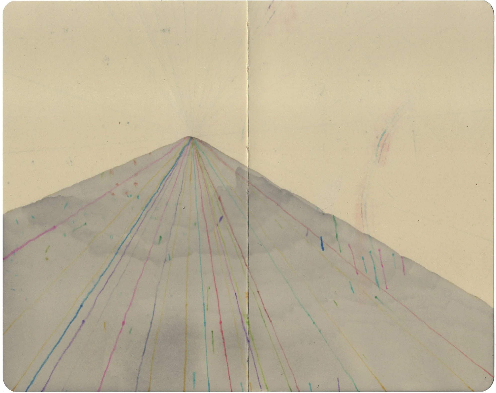  The Earth on the Back of the Giant Turtle  — graphite, permanent marker on paper, 8 x 10 inches, 2008