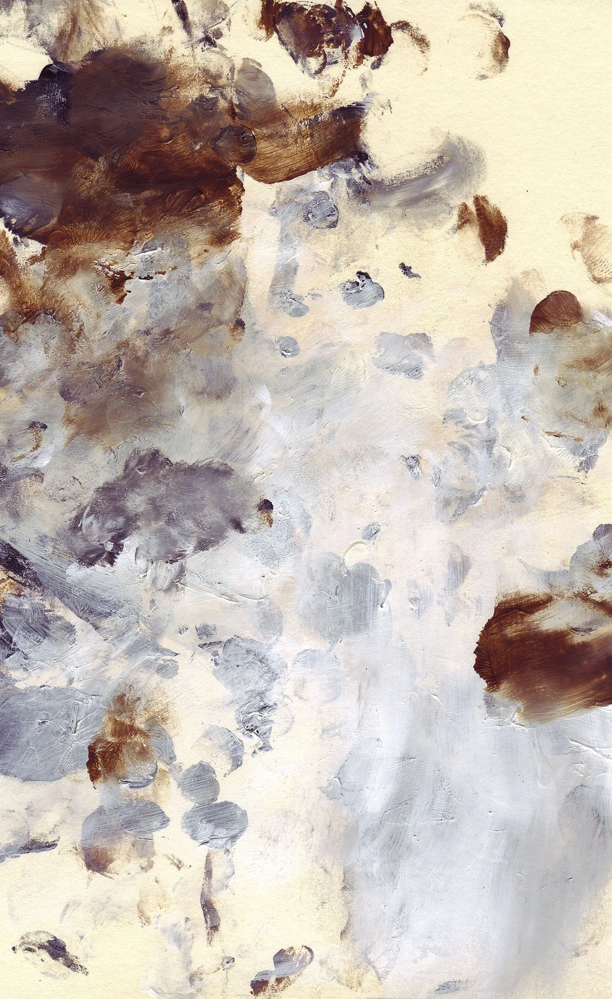  The Earth on the Back of the Giant Turtle  — acrylic on paper, 8 x 5 inches, 2007