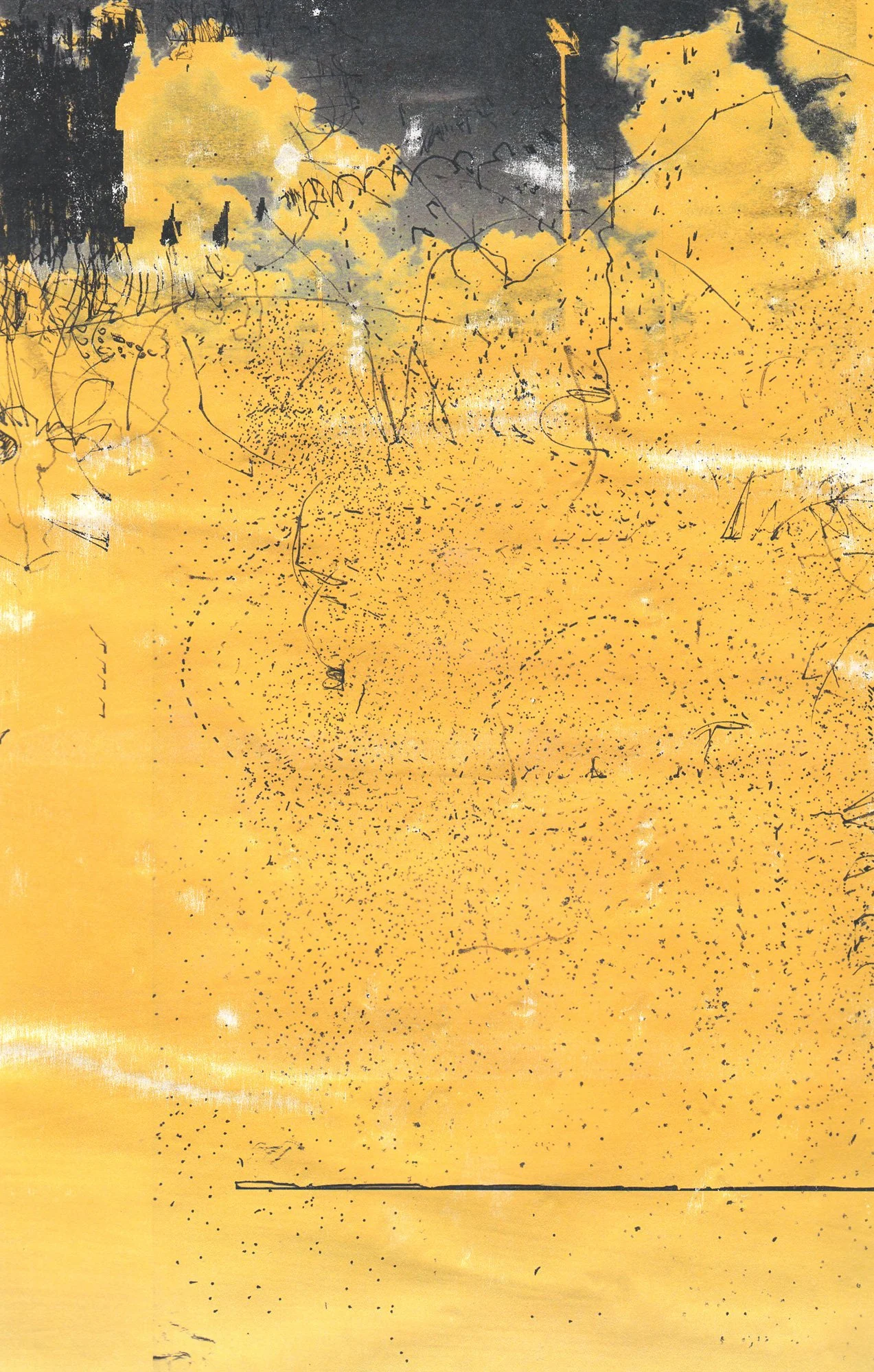  The Earth on the Back of the Giant Turtle  — pigment transfer on canvas, 11 x 7 inches, 2007