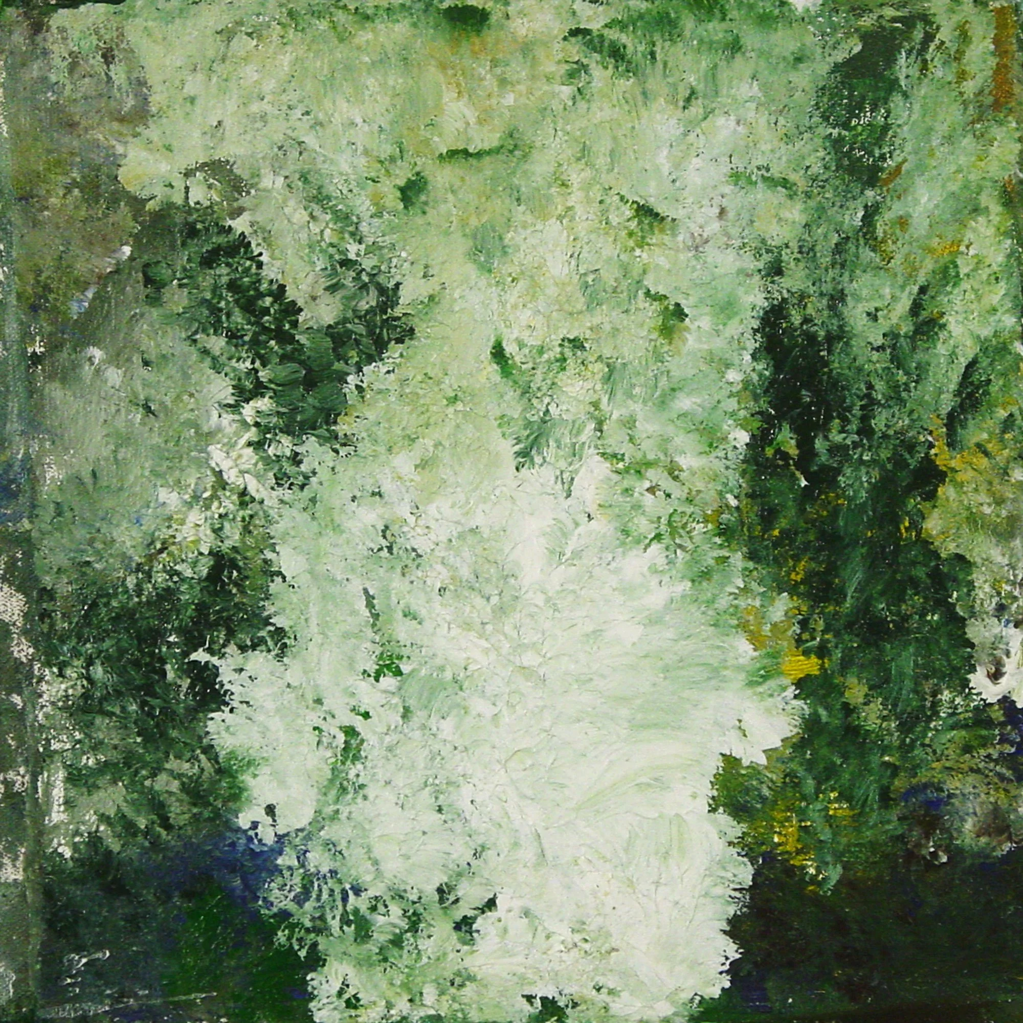  Gondwanaland is Thought to Have Broken Up During the Cretaceous Period  — acrylic on canvas, 10 x 10 inches, 2003