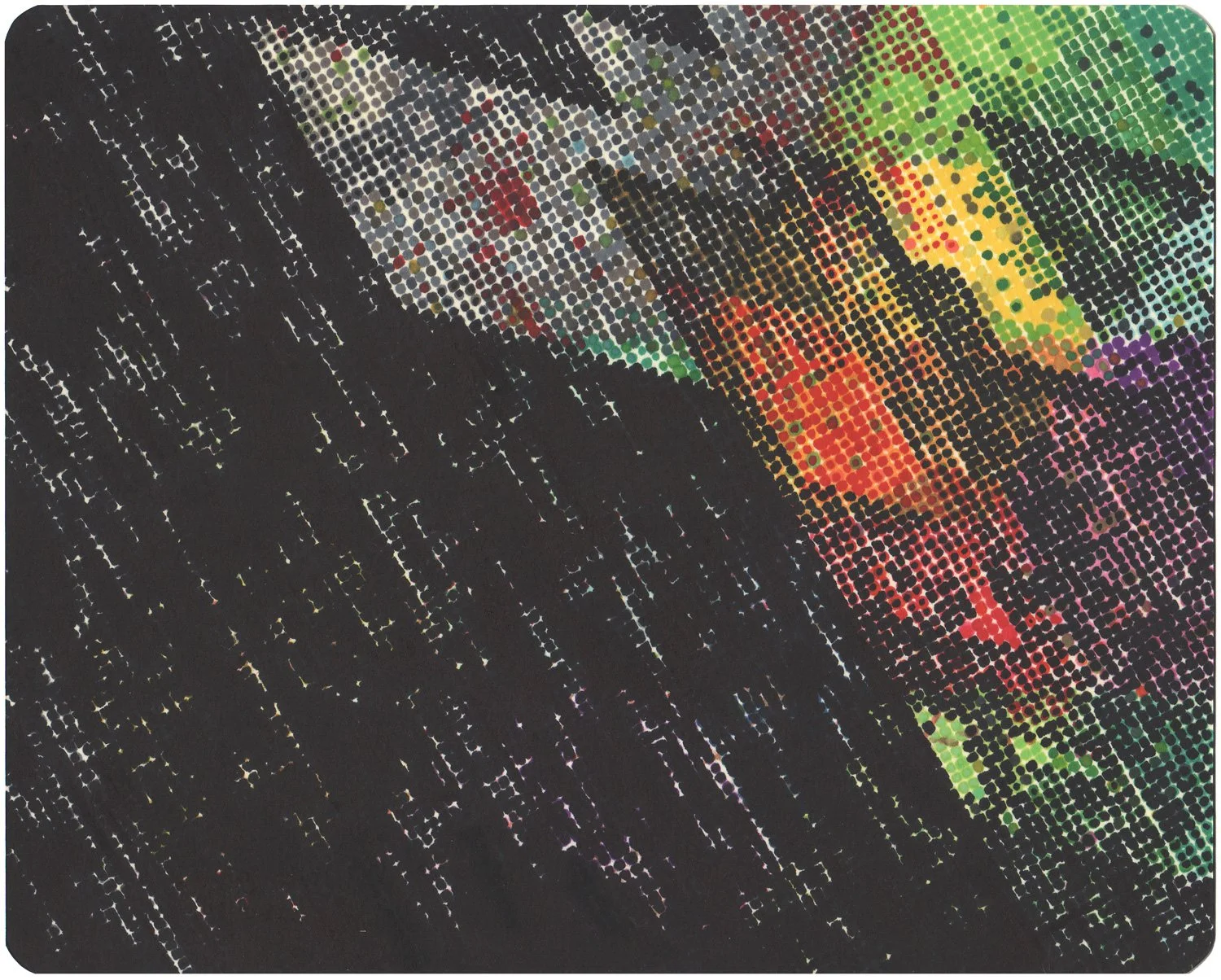  Attack Ships on Fire off the Shoulder of Orion  — permanent marker on paper, 8 x 10 inches, 2009