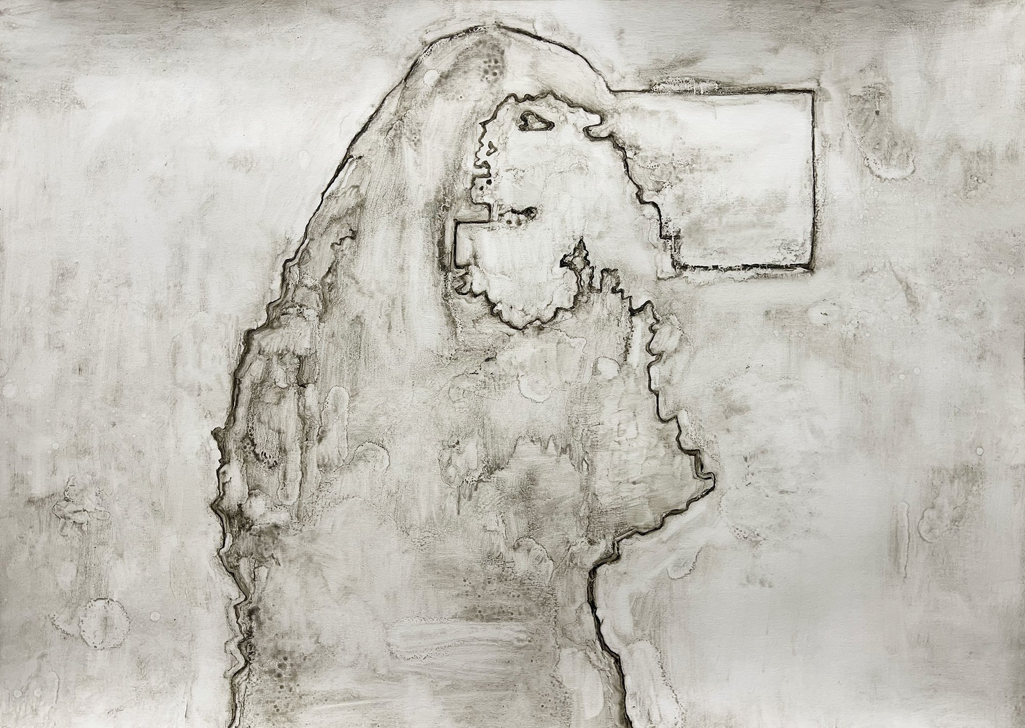  The Skeleton of Cedar Key  — oil on paper, 23 x 30 inches, 2024