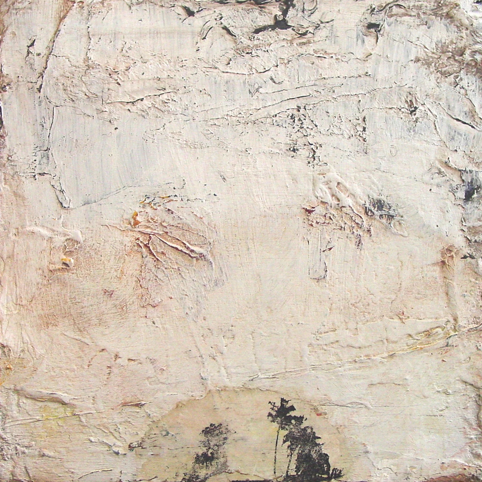  Sky-Dot Pictures  — acrylic, pigment transfer on canvas, 10 x 10 inches, 2002