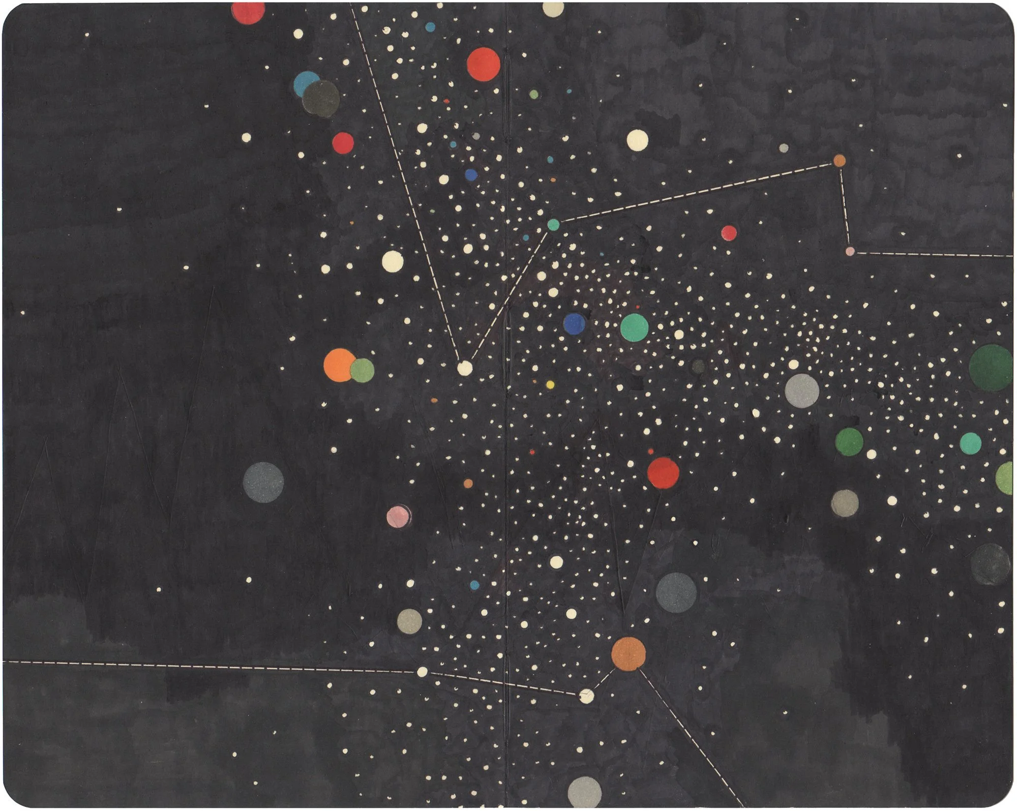  My Galaxies  — permanent marker on paper, 8 x 10 inches, 2008