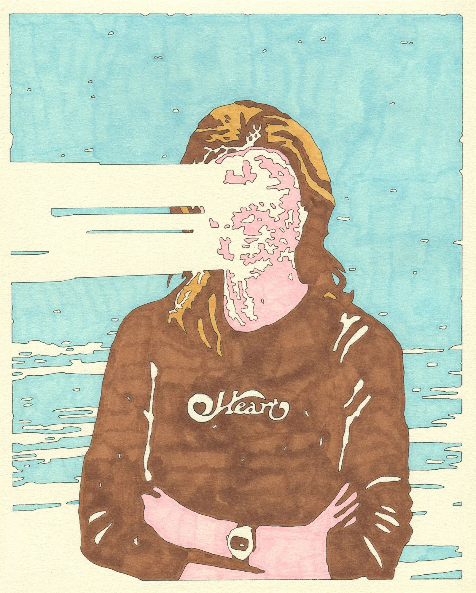  Special Season of the Young  — permanent marker on paper, 10 x 8 inches, 2026 — $450