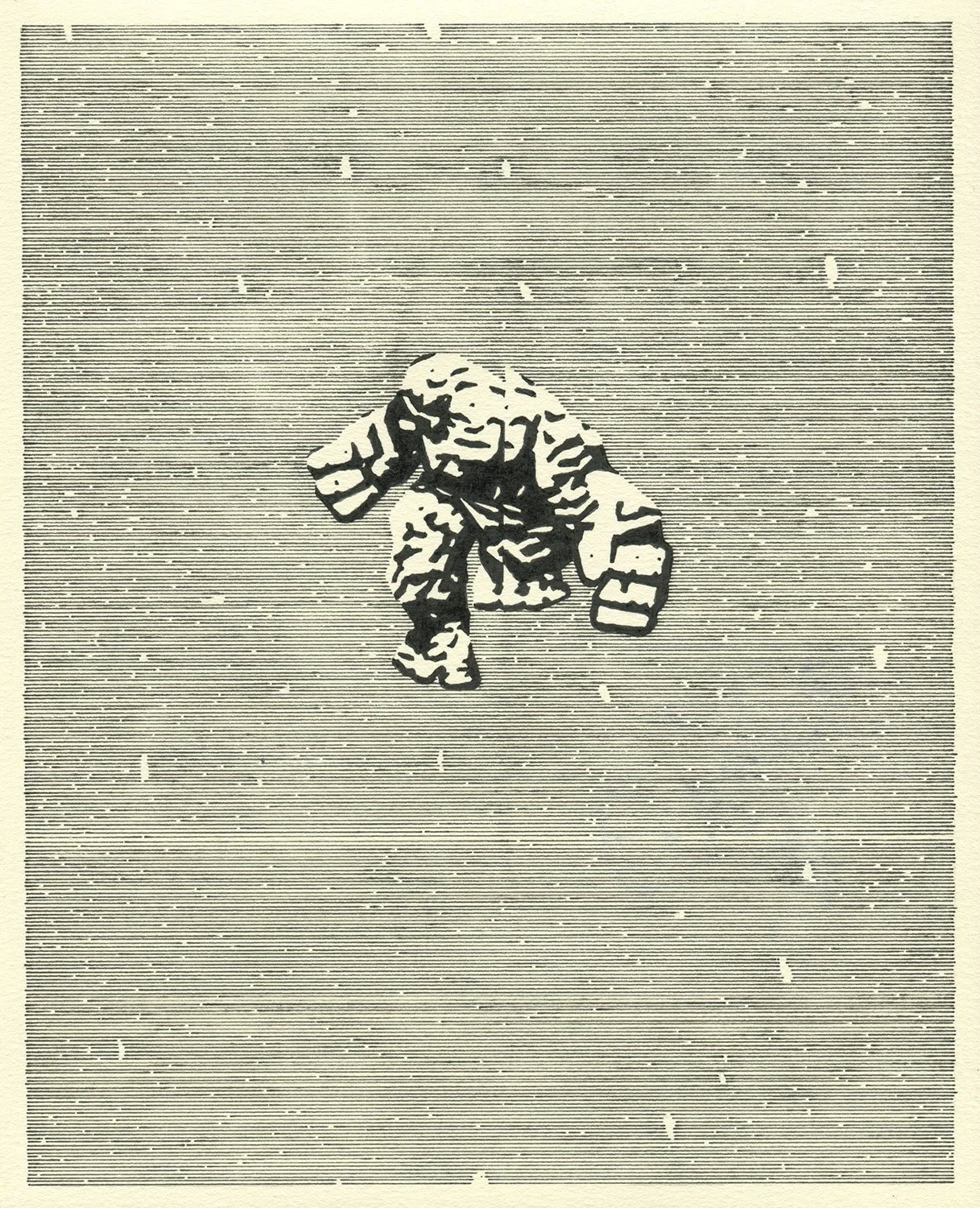  The Thing  — permanent marker on paper, 10 x 8 inches, 2021