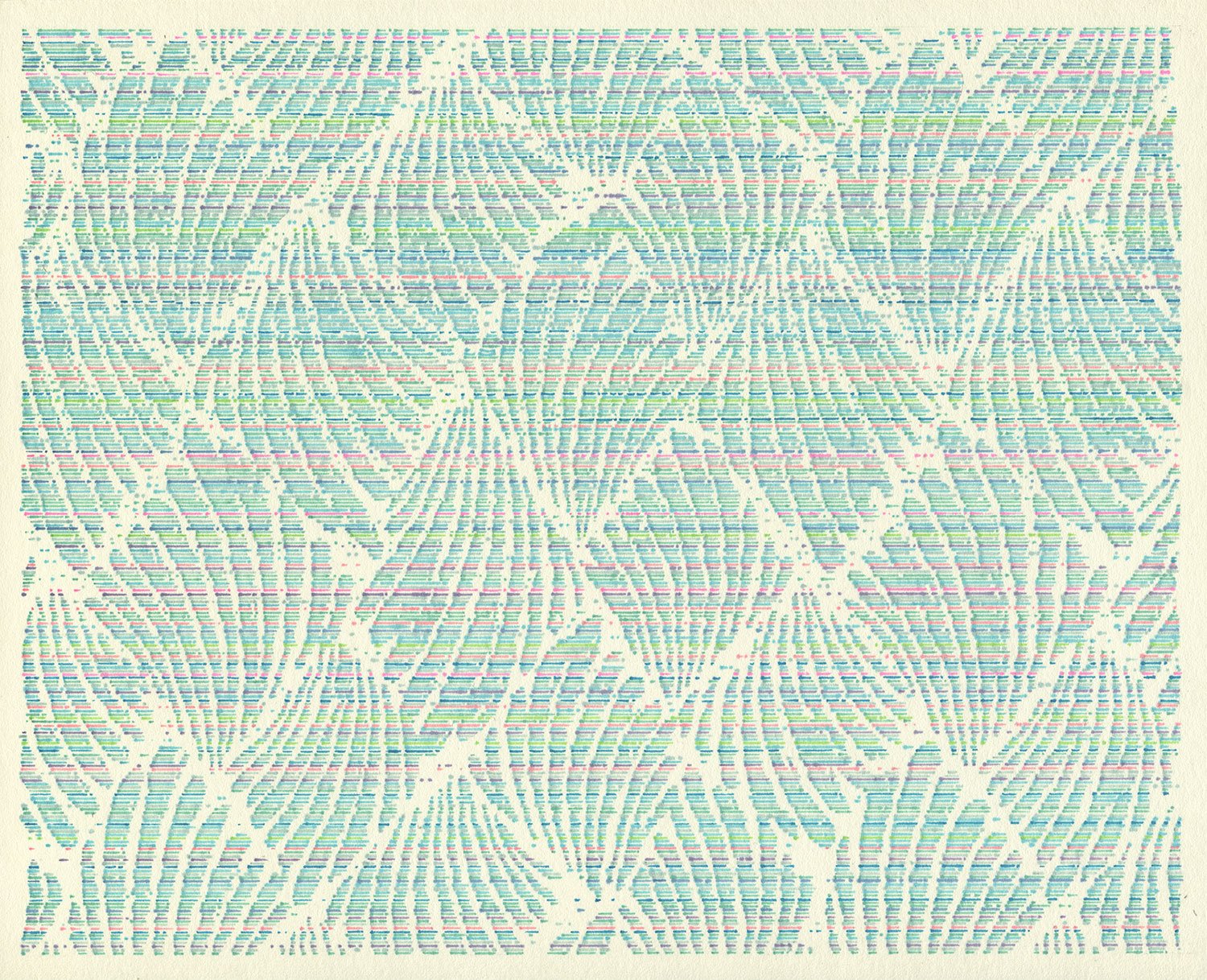  Shells  — permanent marker on paper, 8 x 10 inches, 2022