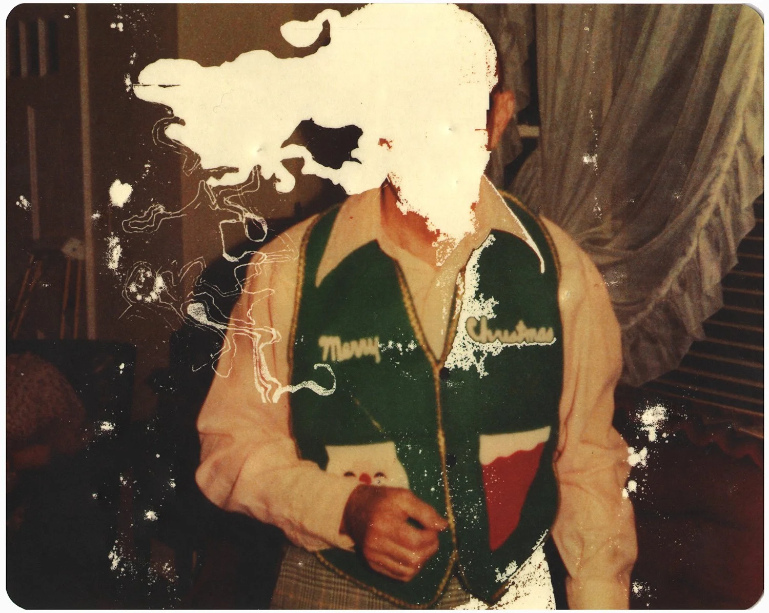  Merry Christmas  — pigment transfer on paper, 8 x 10 inches, 2010