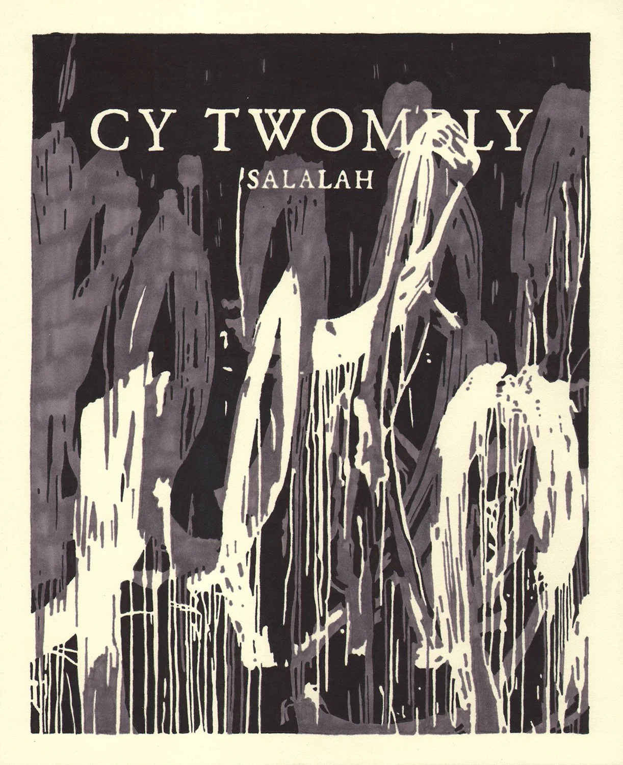  Twombly  — permanent marker on paper, 10 x 8 inches, 2014