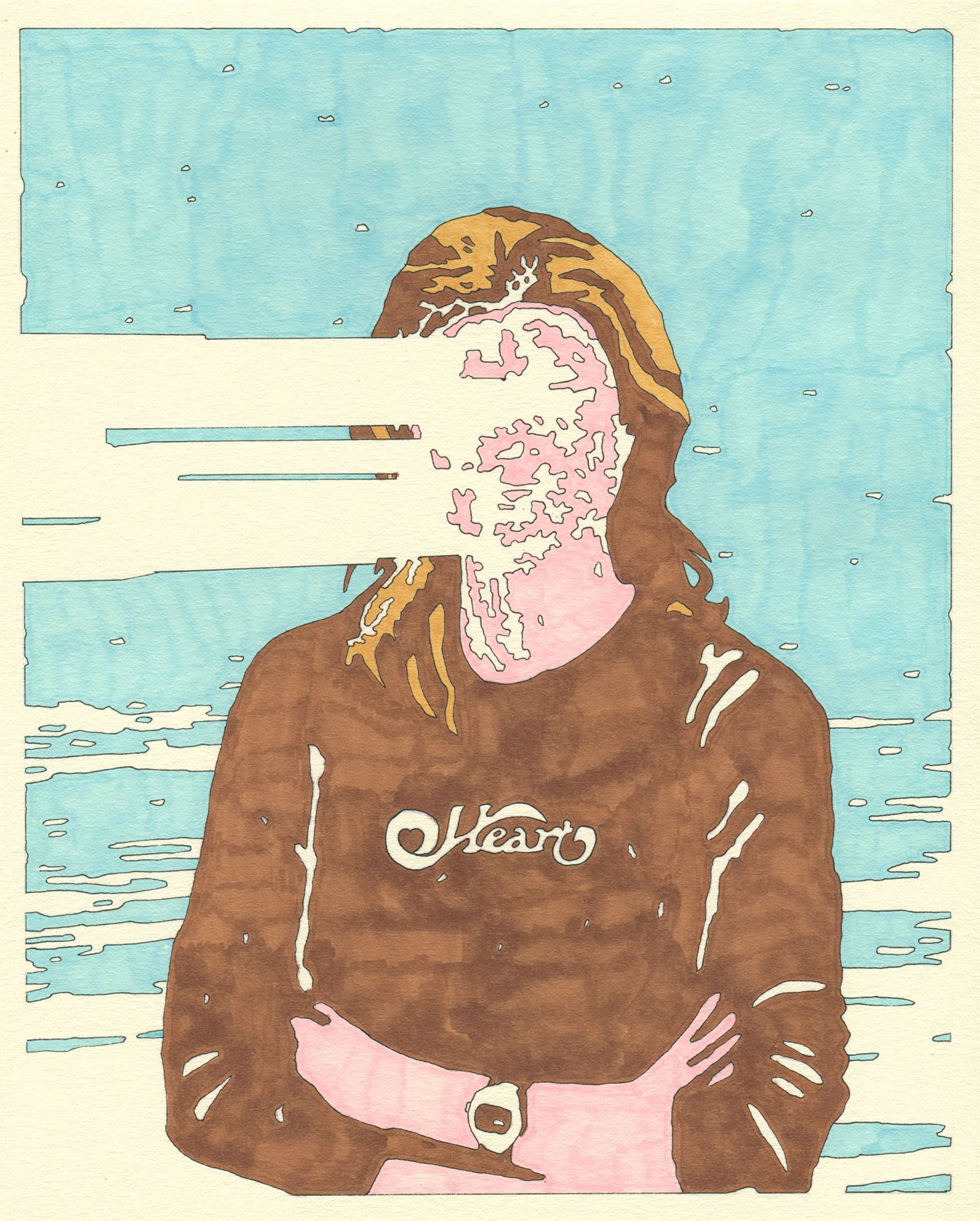  Special Season of the Young  — permanent marker on paper, 10 x 8 inches, 2026