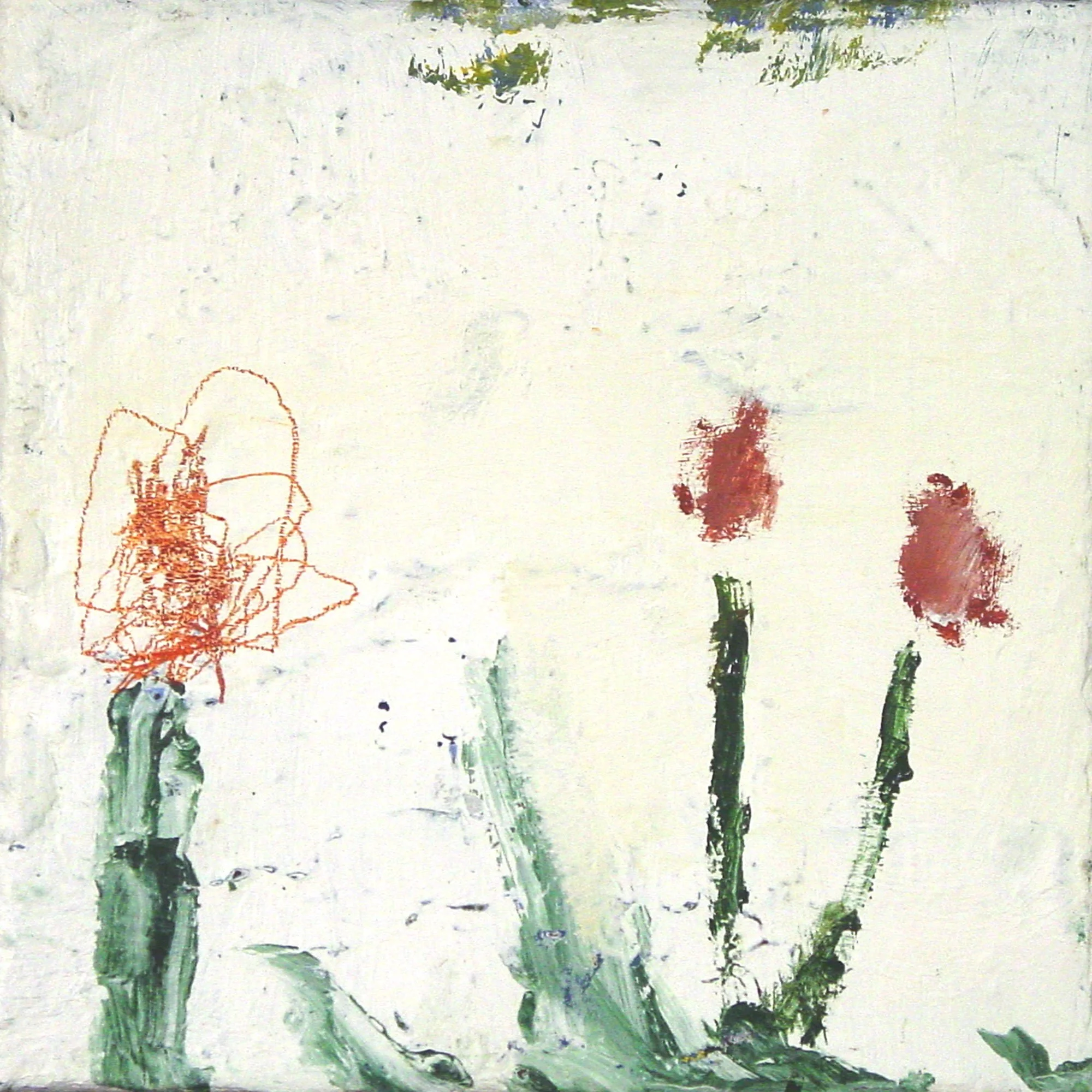  Behaviors Function Efficiently Under Limited Environmental Conditions  — acrylic on canvas, 10 x 10 inches, 2003