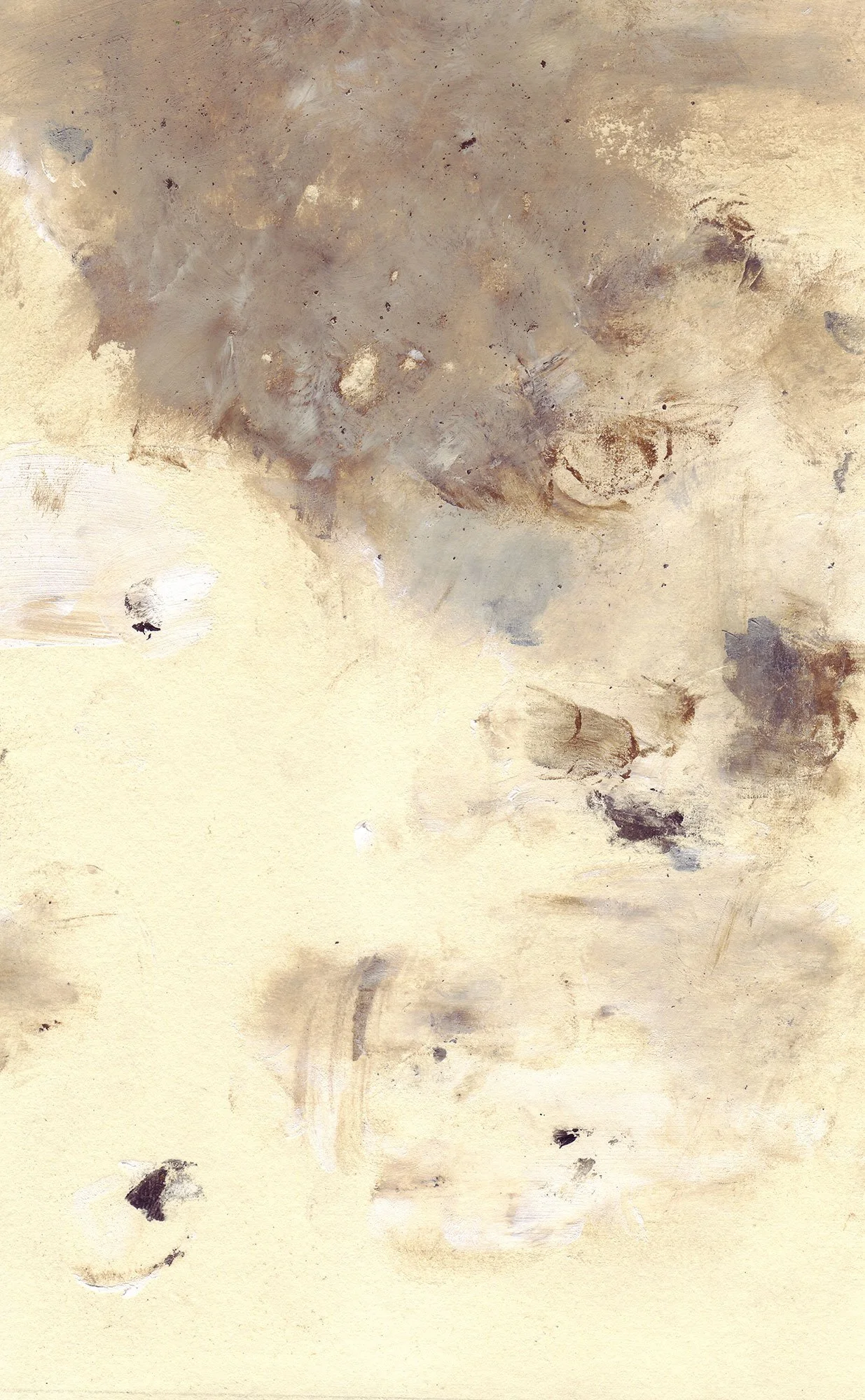  The Earth on the Back of the Giant Turtle  — acrylic on paper, 8 x 5 inches, 2007