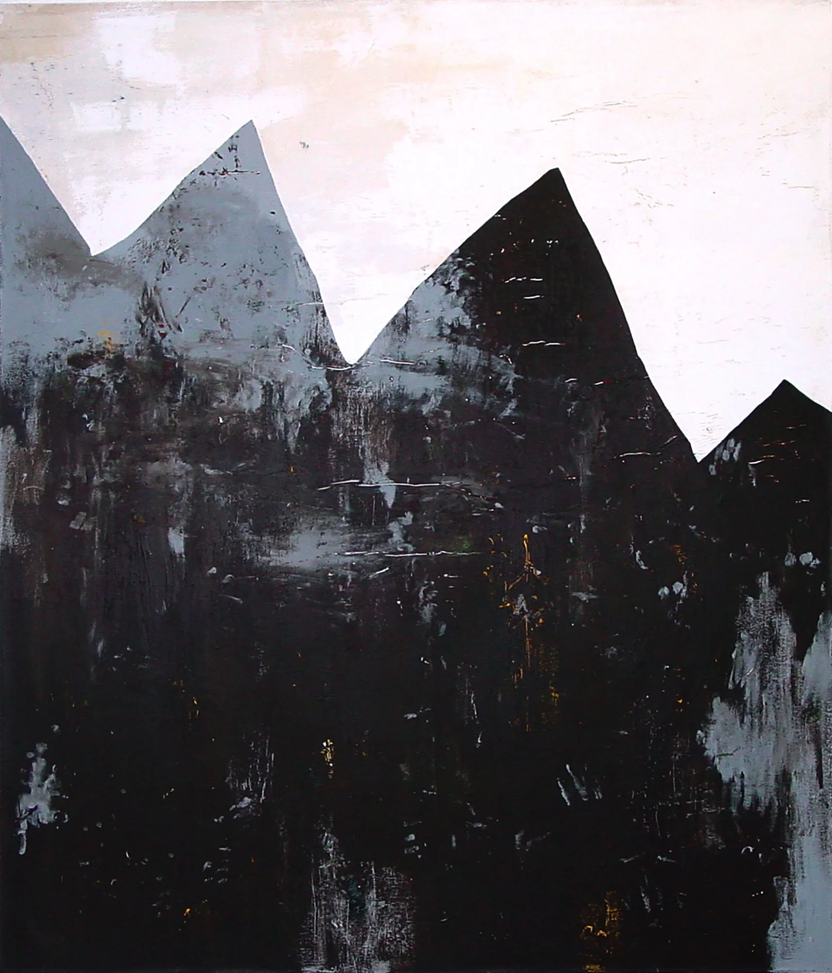  The Earth on the Back of the Giant Turtle  — acrylic, graphite on canvas, 60 x 52 inches, 2007