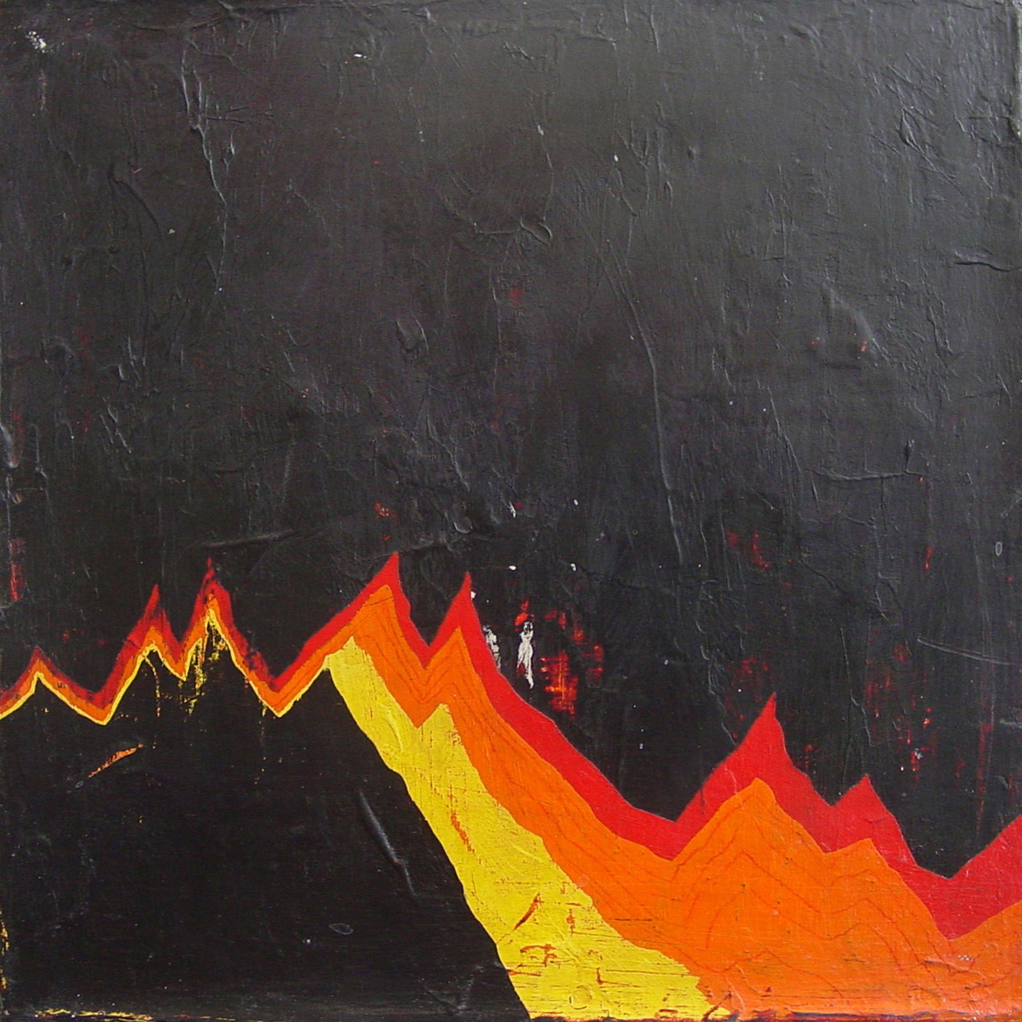  Fahrenheit  — acrylic on canvas, 10 x 10 inches, 2001