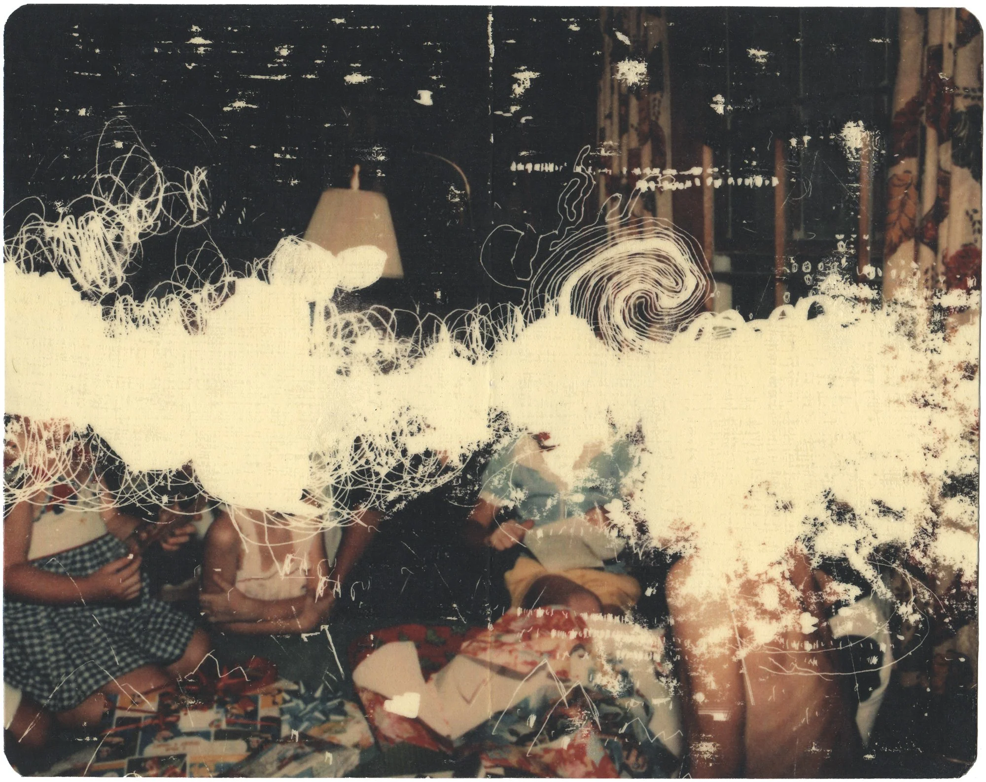  No One Knows What Colors or Patterns the Dinosaurs Were  — pigment transfer on paper, 8 x 10 inches, 2008