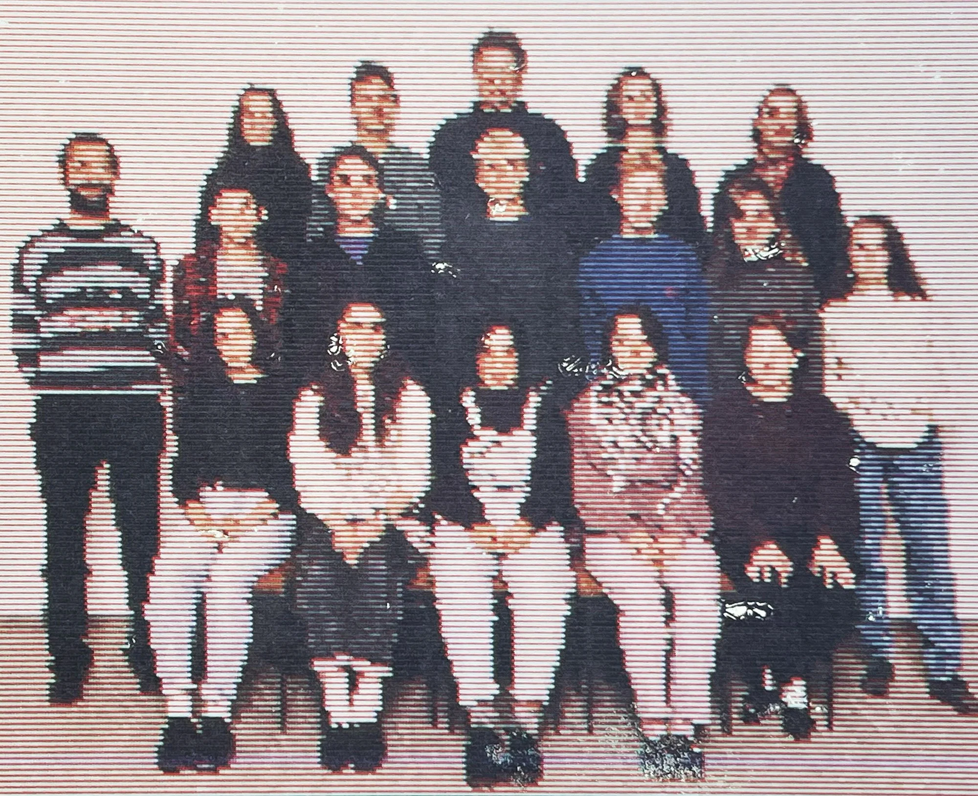  Homeroom  — pigment transfer on paper, 8 x 10 inches, 2025