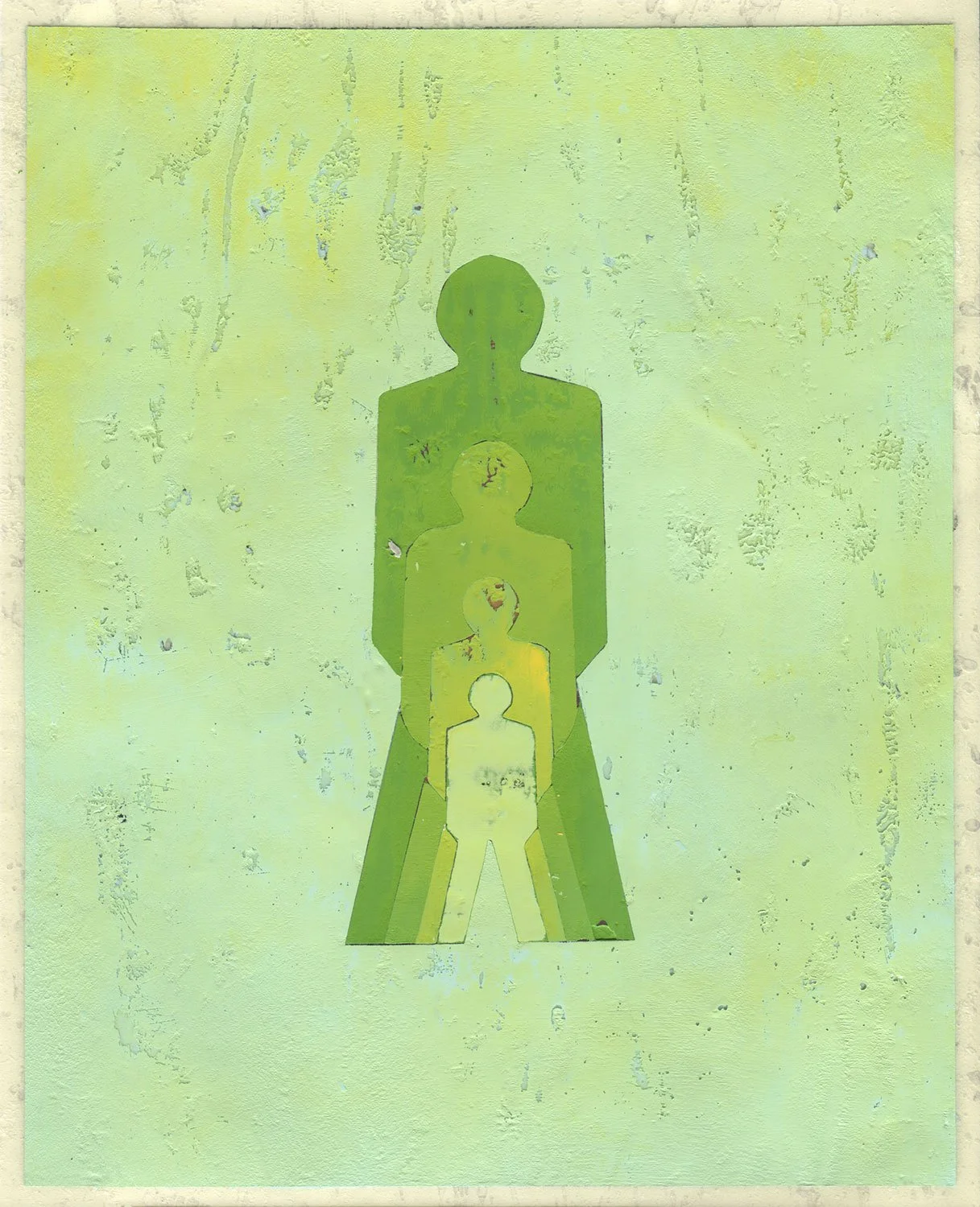  Growing  — acrylic on paper, 10 x 8 inches, 2019