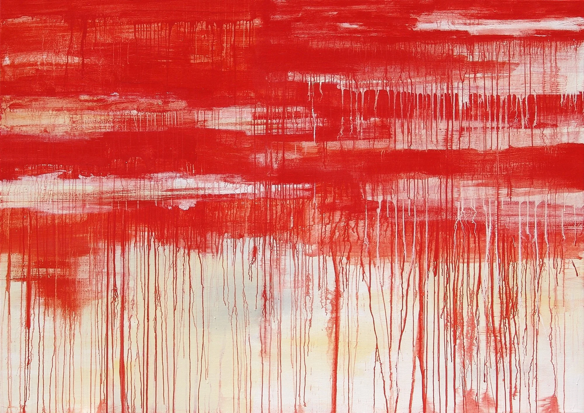  The Earth on the Back of the Giant Turtle  — acrylic on canvas, 68 x 96 inches, 2008