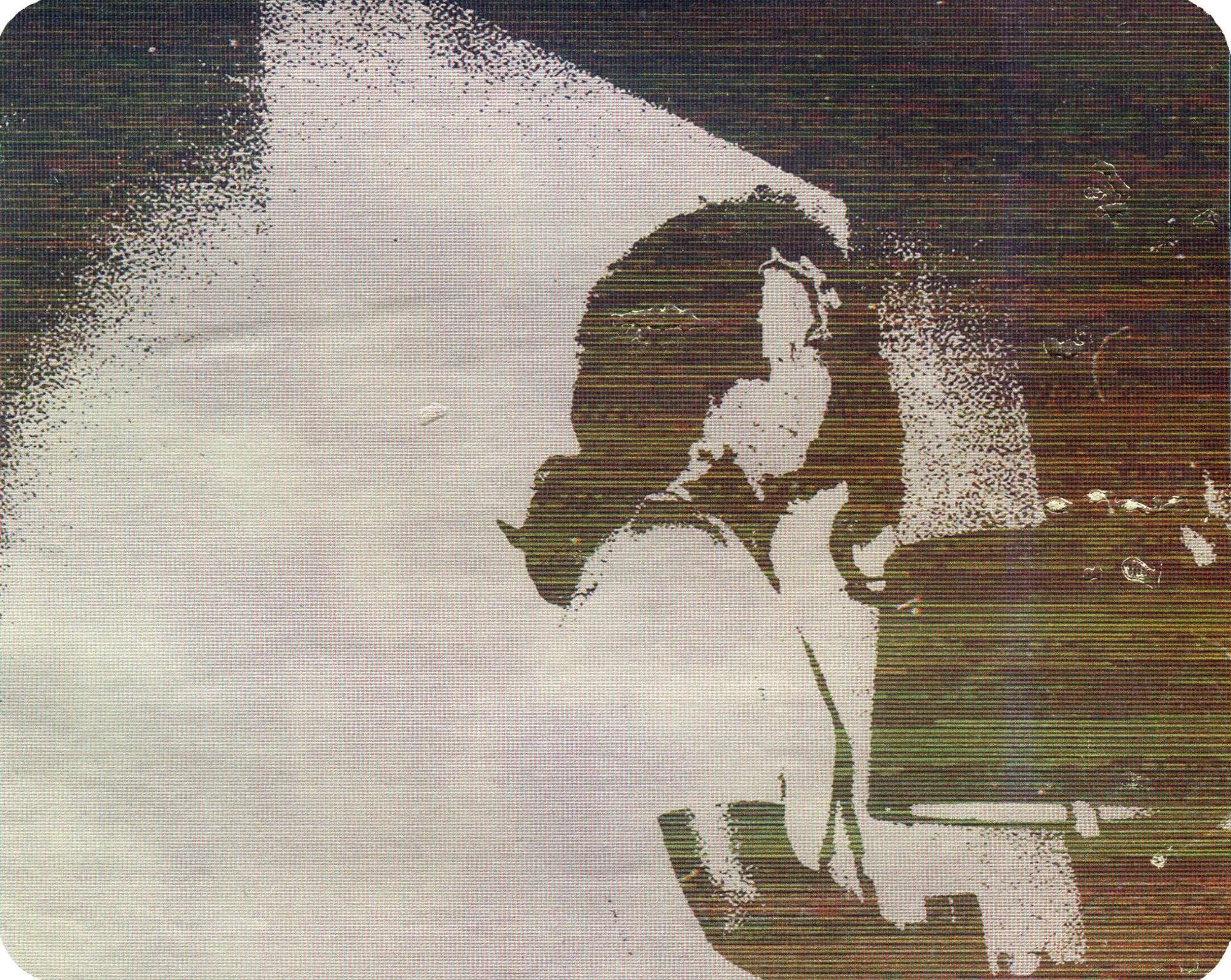 August  — pigment transfer on paper, 8 x 10 inches, 2025