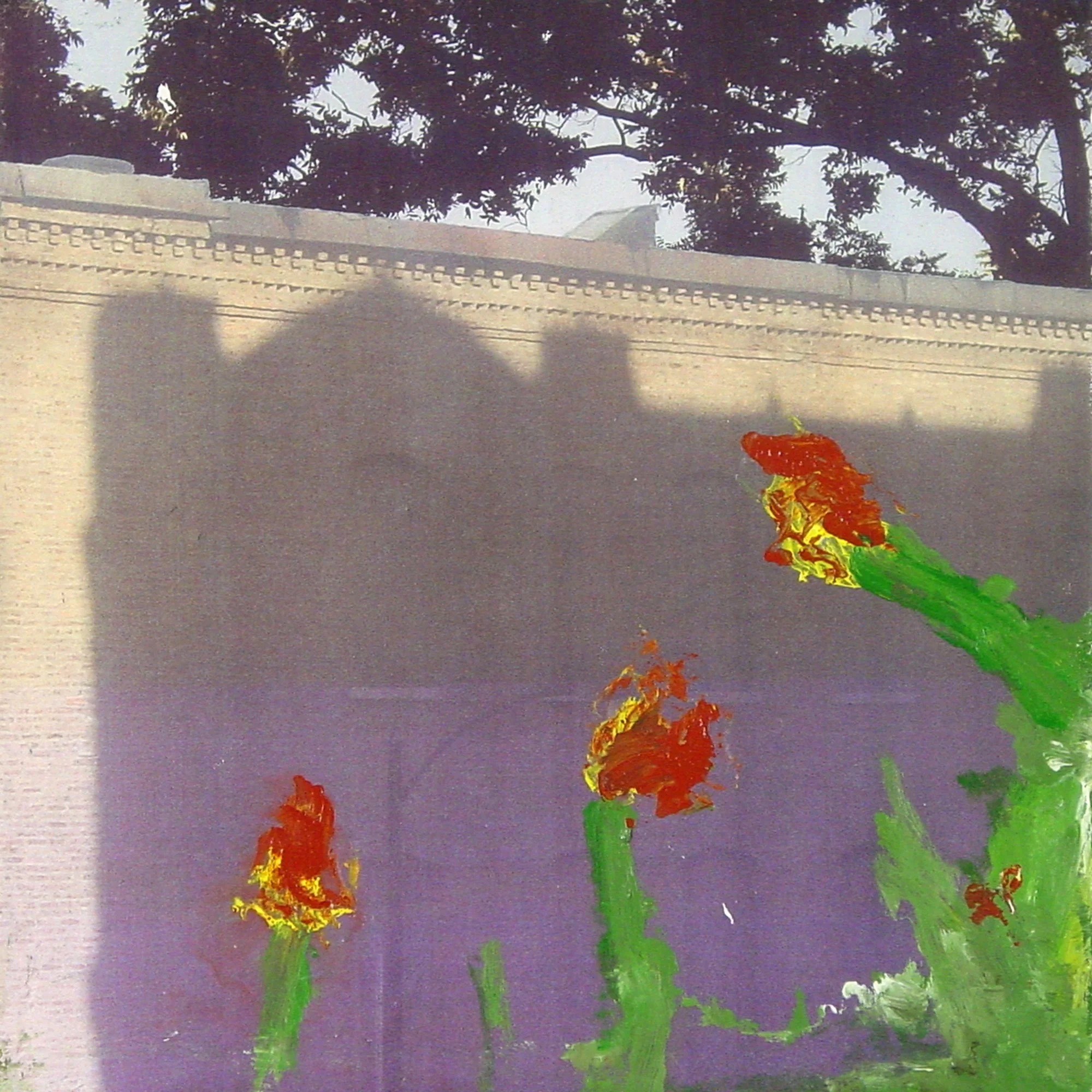  Physical Conditions of an Organism's Environment  — acrylic, pigment transfer on canvas, 10 x 10 inches, 2003