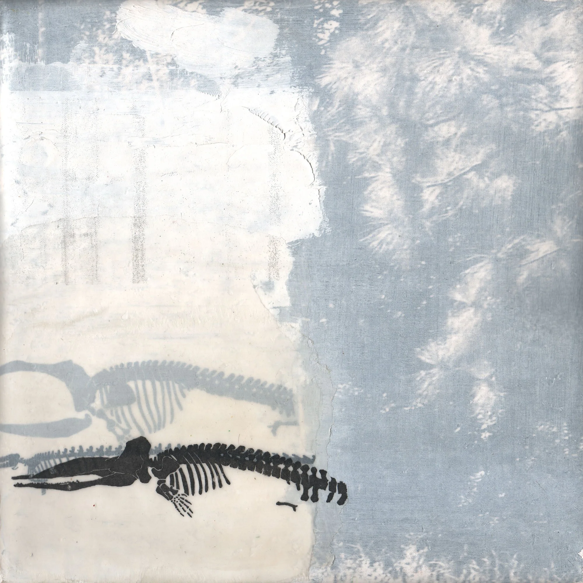  Your Blood Is Mostly Water  — acrylic, pigment transfer on canvas, 10 x 10 inches, 2005