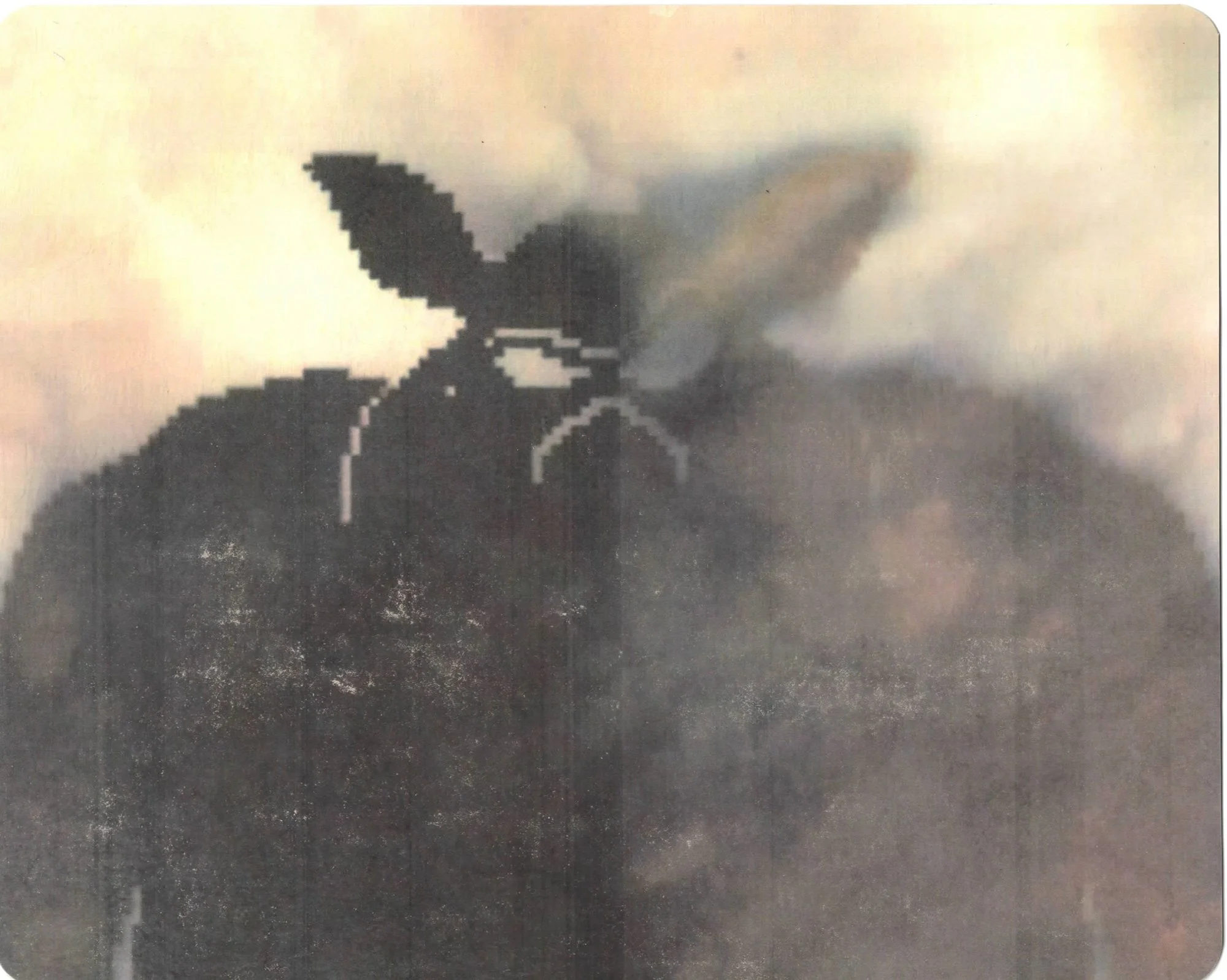  Return of Ganon  — pigment transfer on paper, 8 x 10 inches, 2025