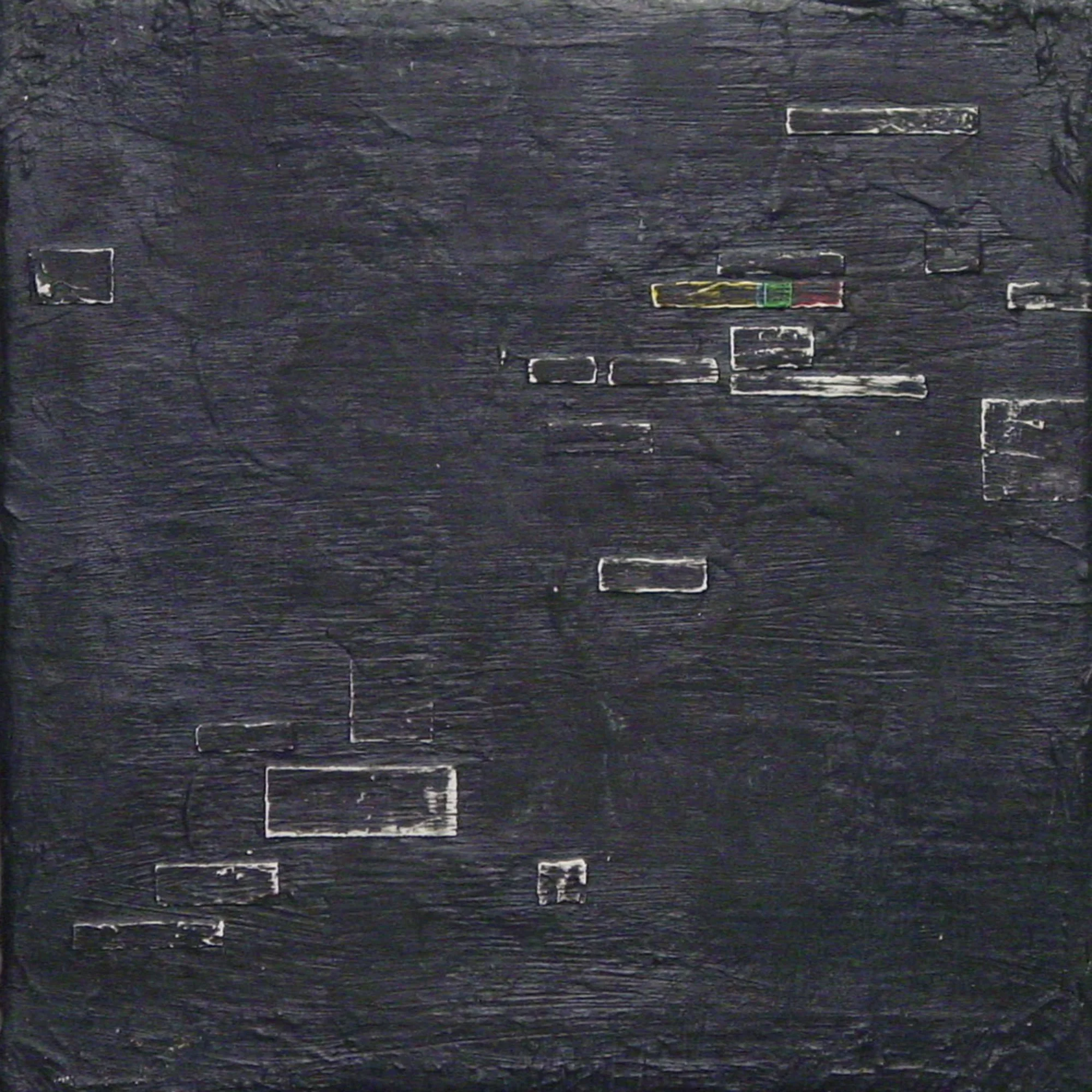  BMX Racers  — acrylic on canvas, 10 x 10 inches, 2001
