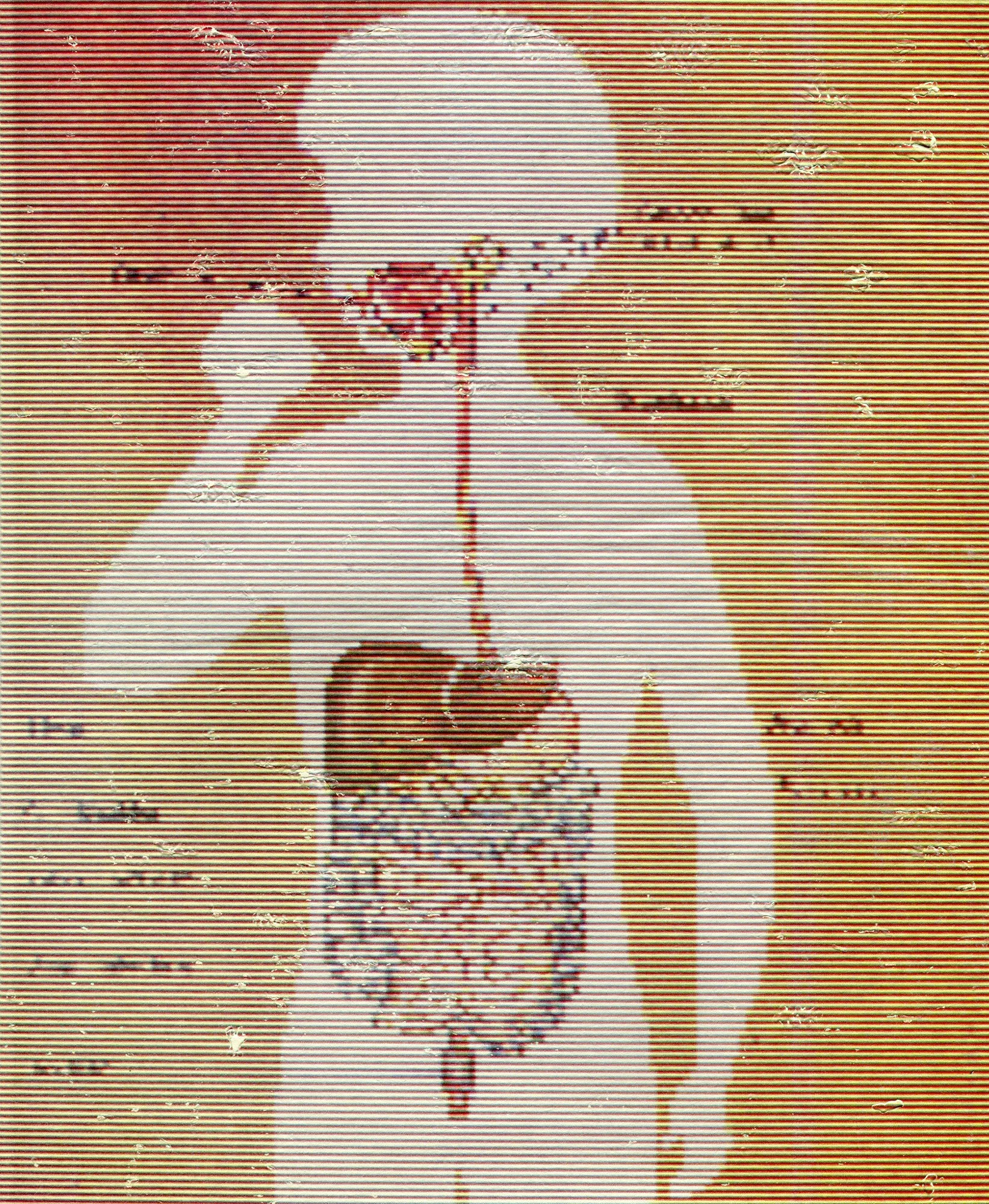  The Digestive System  — pigment transfer on paper, 10 x 8 inches, 2025