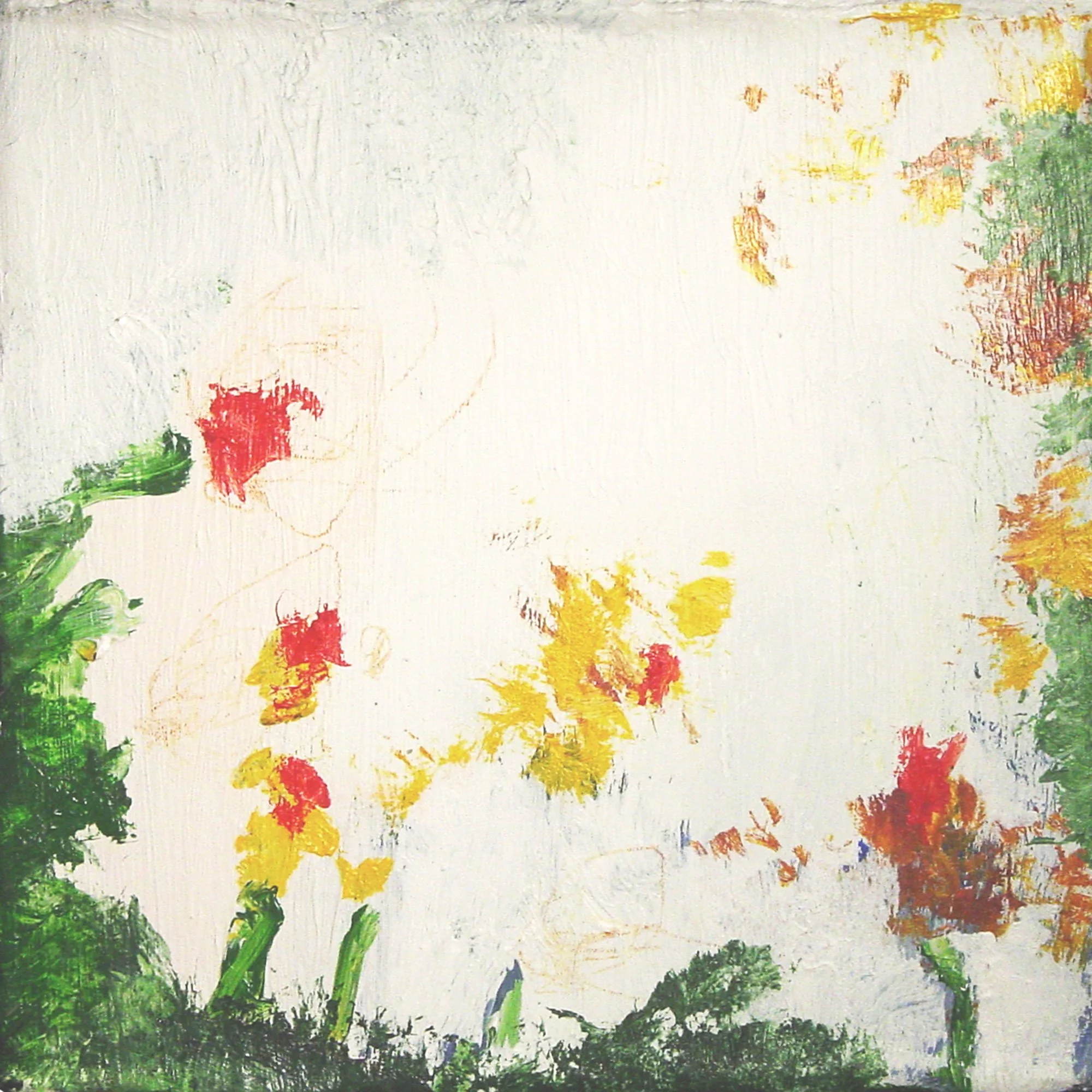  Tulipa & Narcissus  — acrylic on canvas, 10 x 10 inches, 2003