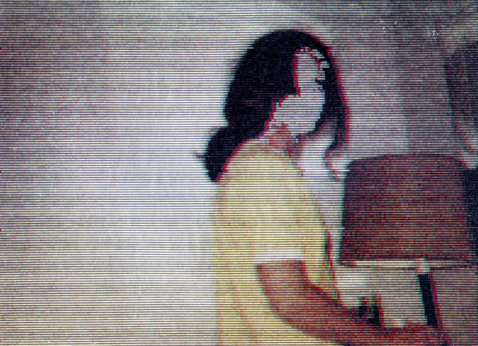  August  — pigment transfer on paper, 8 x 10 inches, 2025