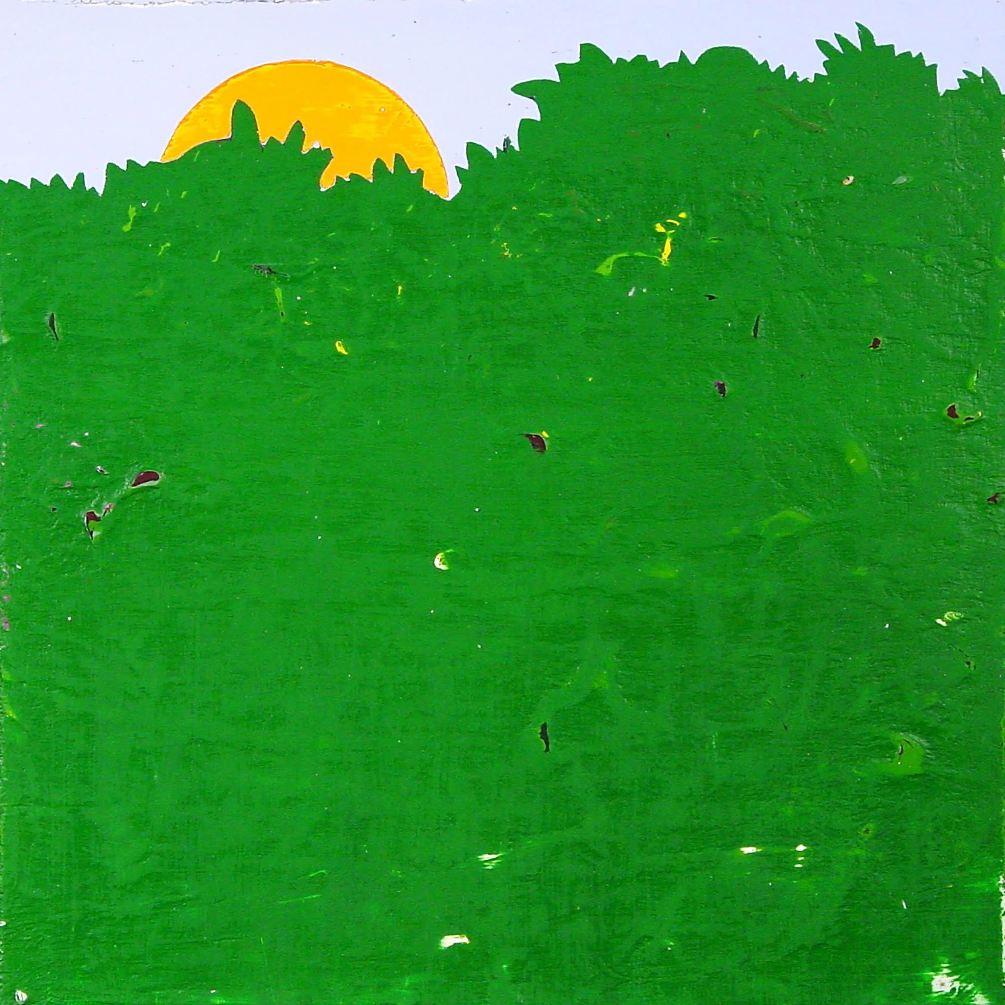  The Continents Are Large Areas of Crust that Make Up the Solid Surface of the Earth  — acrylic on canvas, 10 x 10 inches, 2006