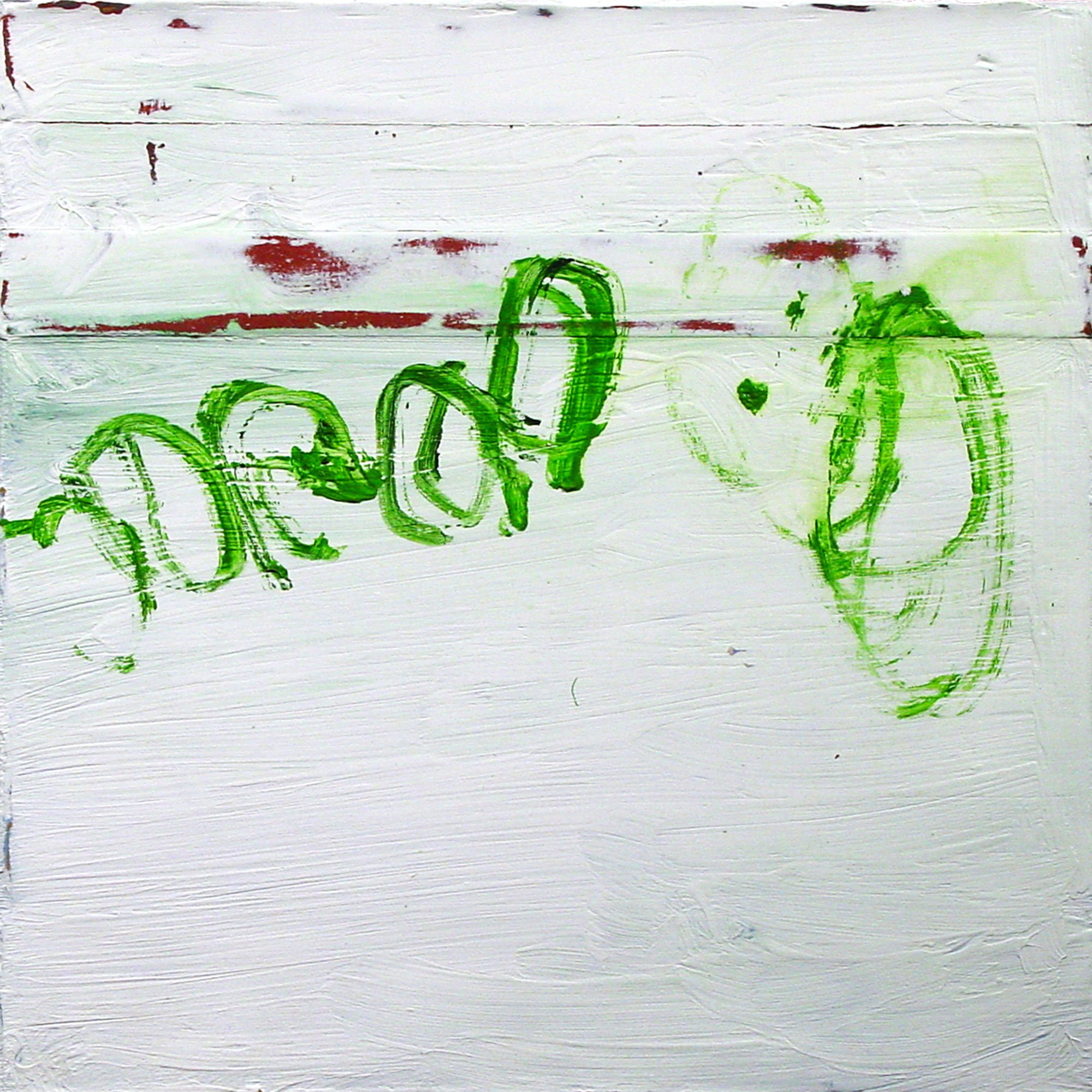 Great Sea Creatures & Punica Granatum  — acrylic on canvas, 10 x 10 inches, 2004