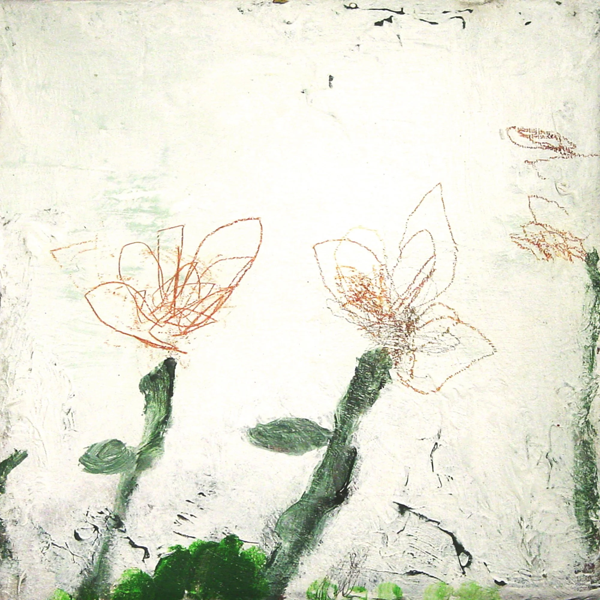  Man Produces the Most Significant Landscape Modifications  — acrylic on canvas, 10 x 10 inches, 2003