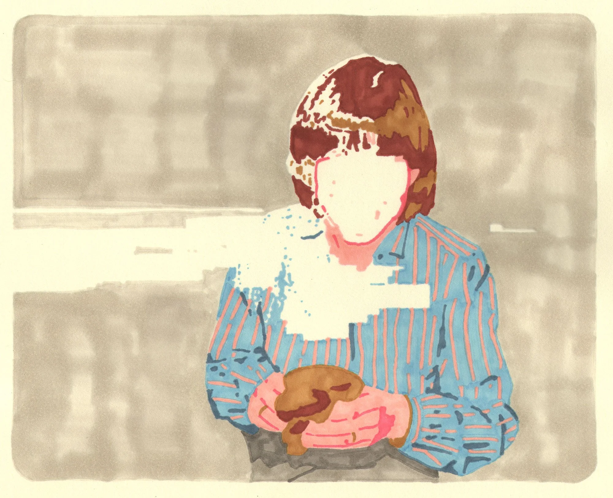  Memories of a Dying Universe  — permanent marker on paper, 8 x 10 inches, 2013