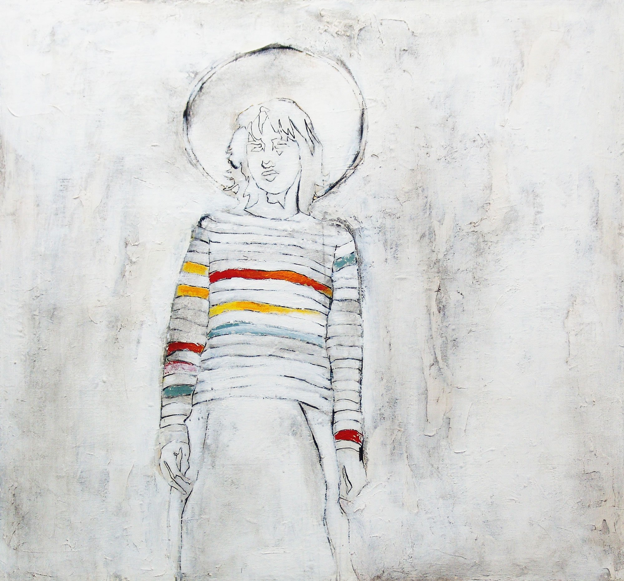  G-Force  — acrylic on canvas, 50 x 53 inches, 2000