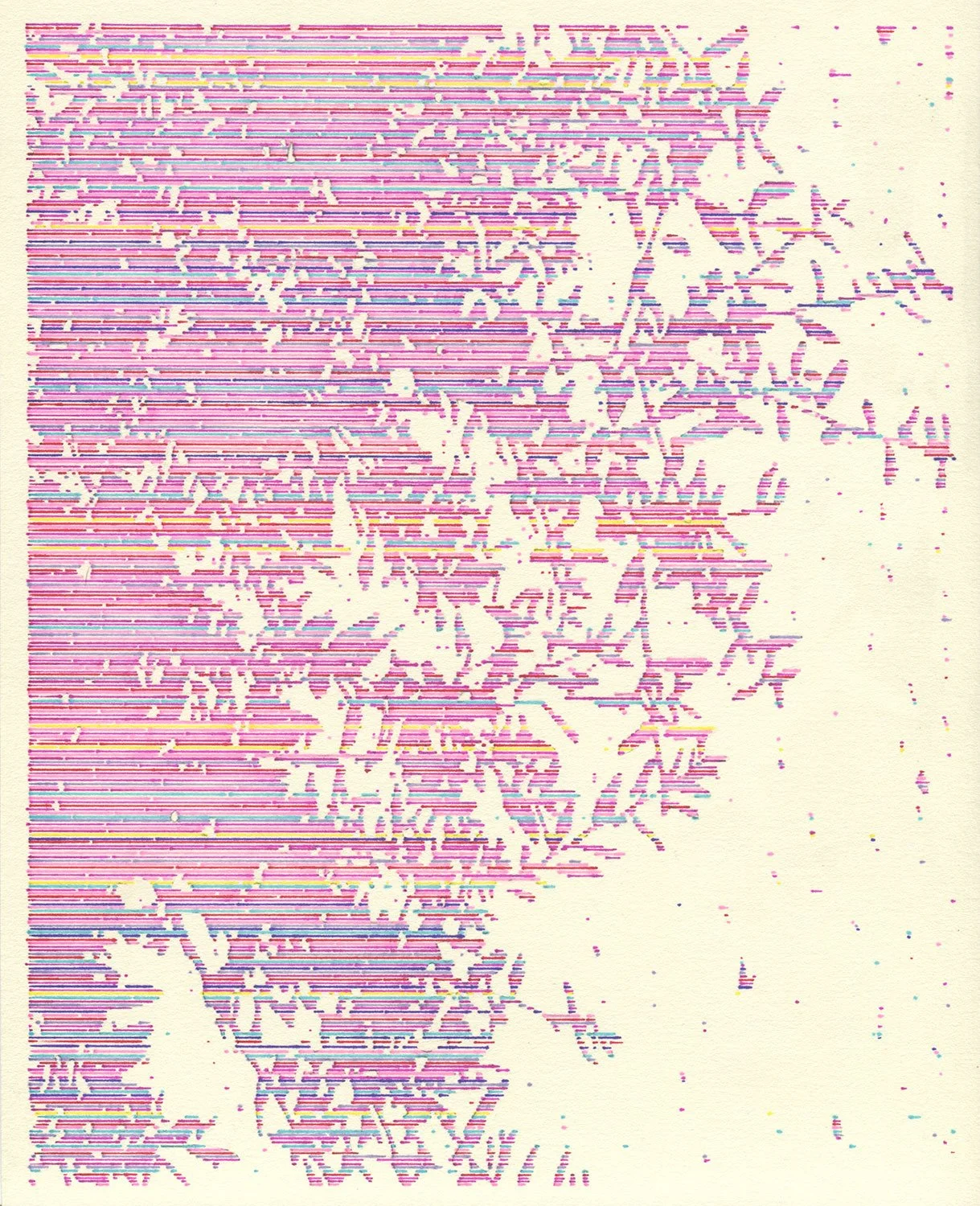  I’ve Felt Wind in my Hair  — permanent marker on paper, 10 x 8 inches, 2021
