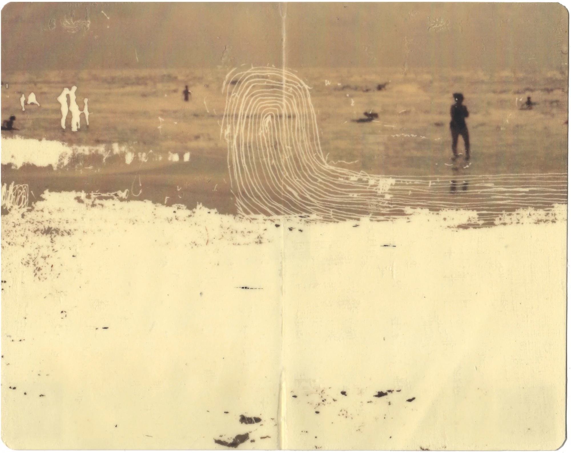  Beachcombers  — pigment transfer on paper, 8 x 10 inches, 2008