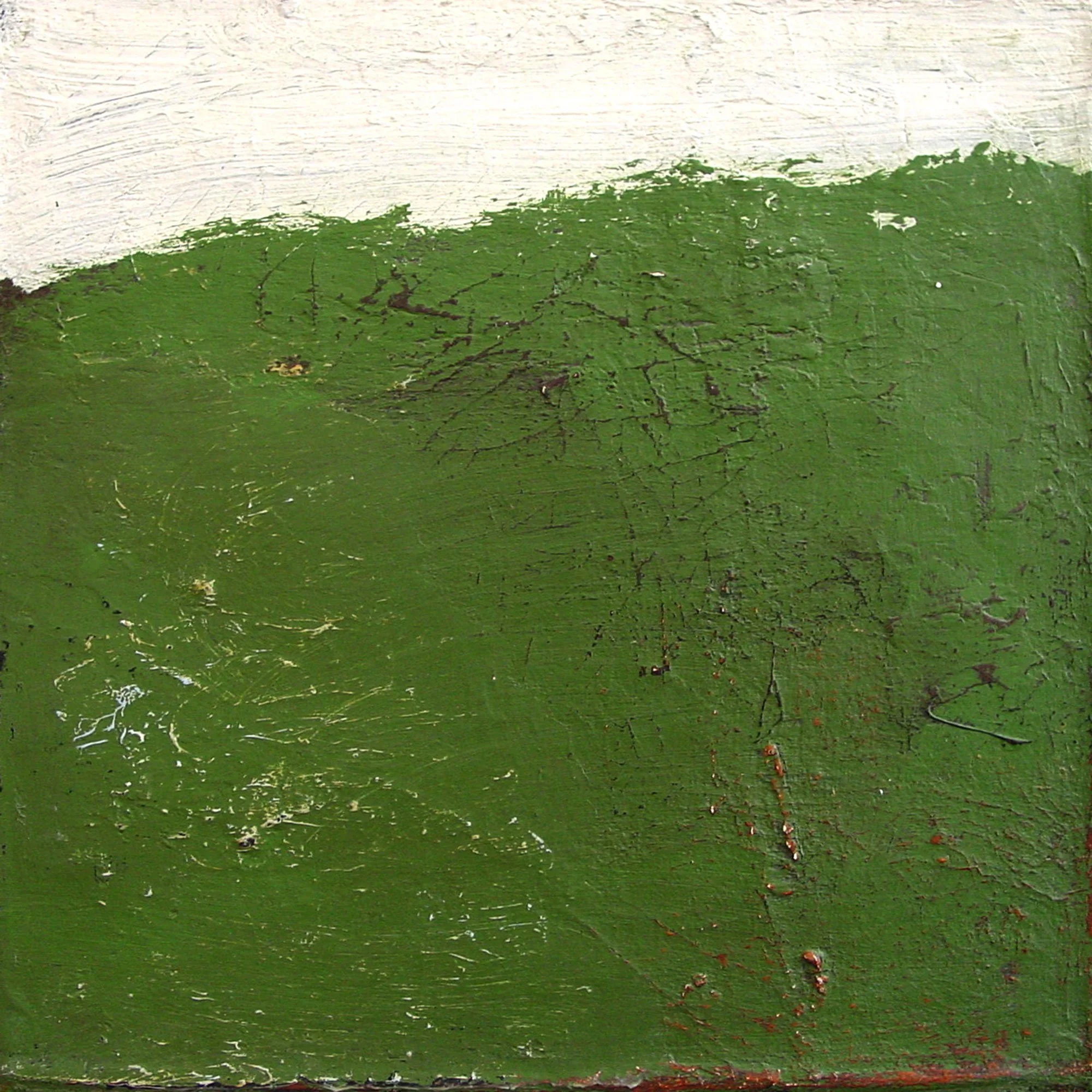  Mesozoic Era - Age of Reptiles Part II  — acrylic on canvas, 10 x 10 inches, 2002