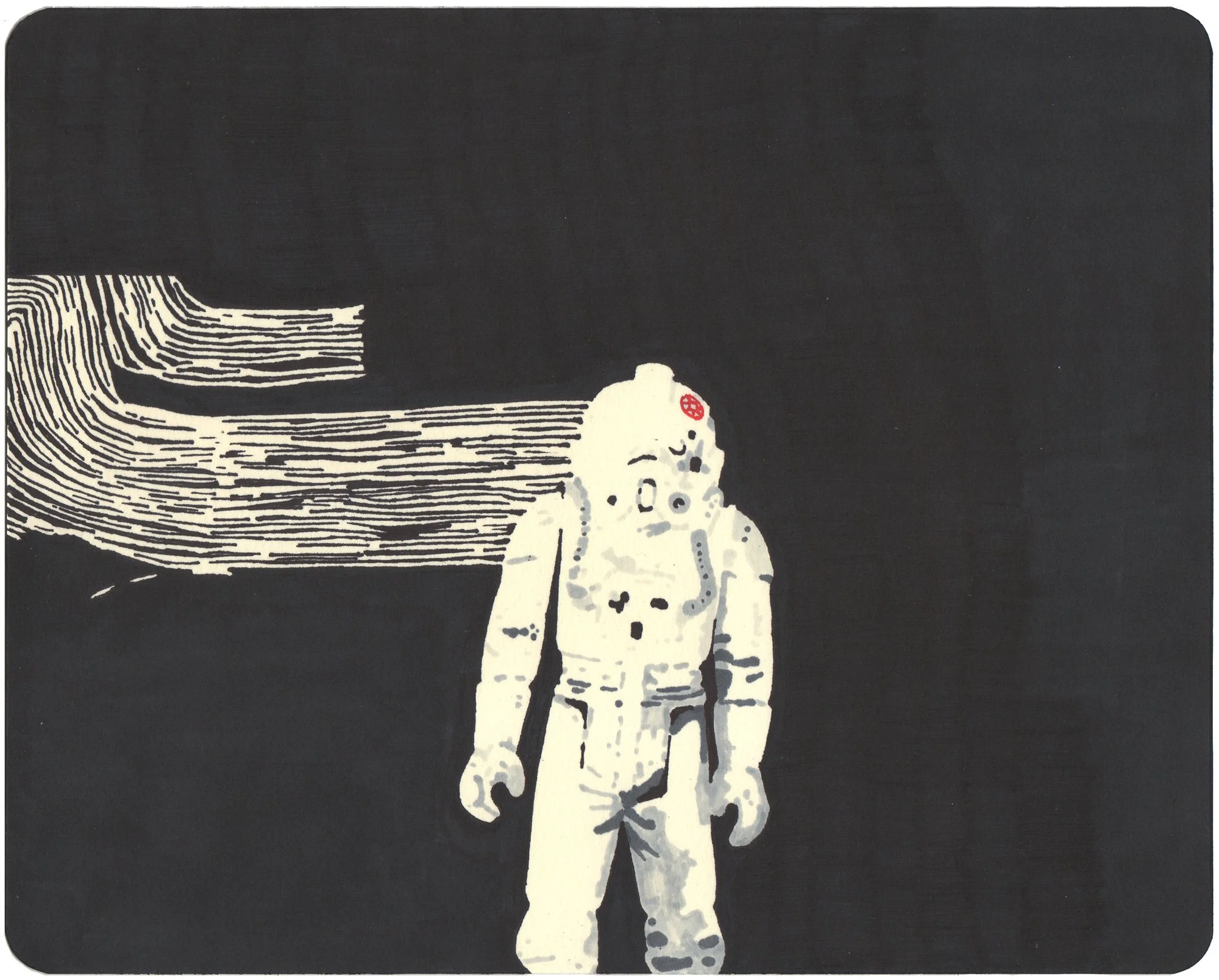 AT-AT Driver  — permanent marker on paper, 8 x 10 inches, 2009