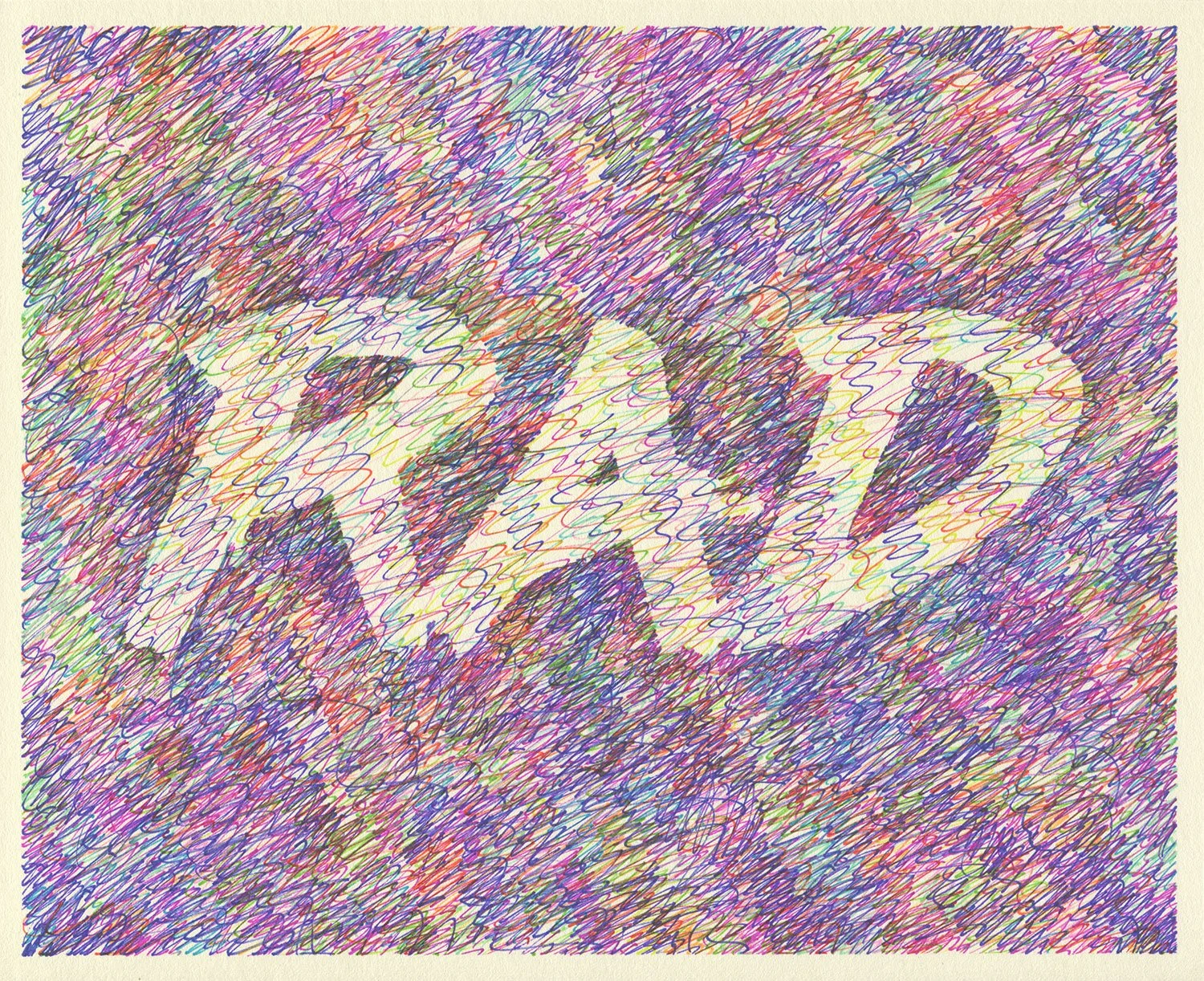  Rad  — permanent marker on paper, 8 x 10 inches, 2022