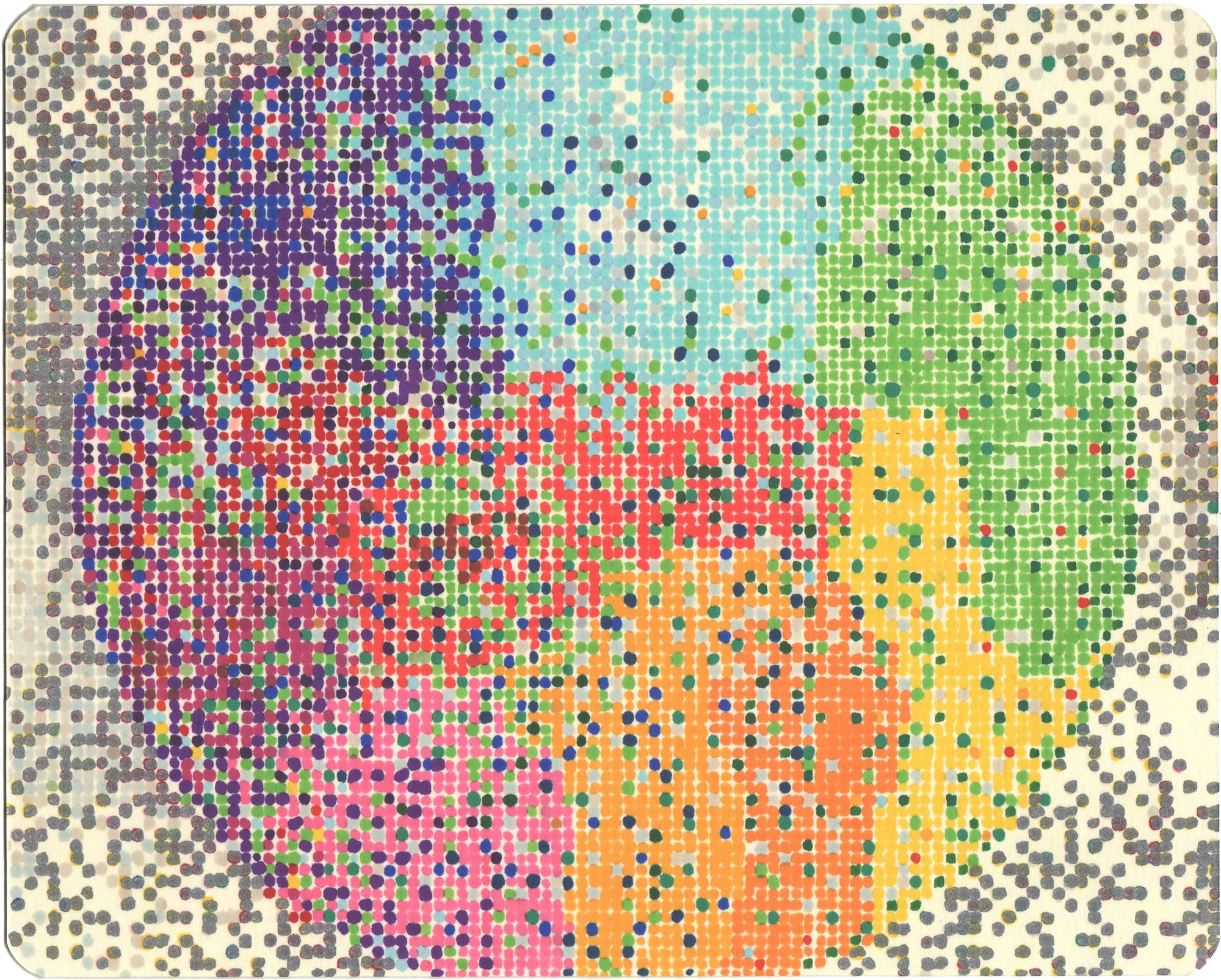  The Last Days of Disco & the Expanding Universe  — permanent marker on paper, 8 x 10 inches, 2009