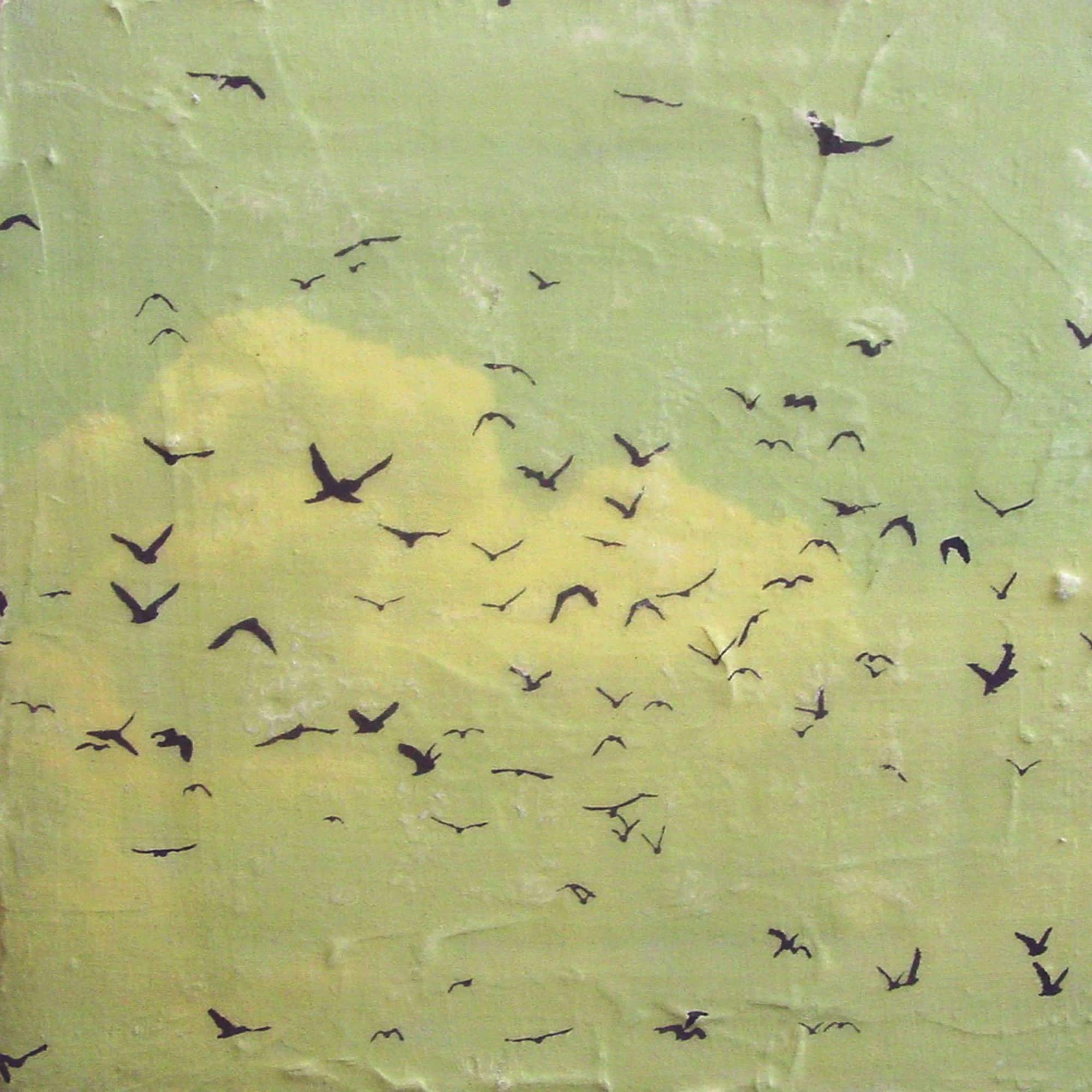  Sky Piloting  — pigment transfer on canvas, 10 x 10 inches, 2003