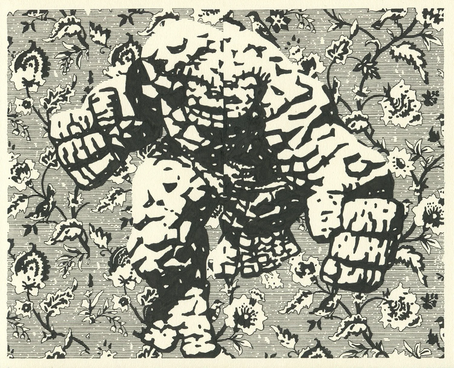  The Thing  — permanent marker on paper, 8 x 10 inches, 2021
