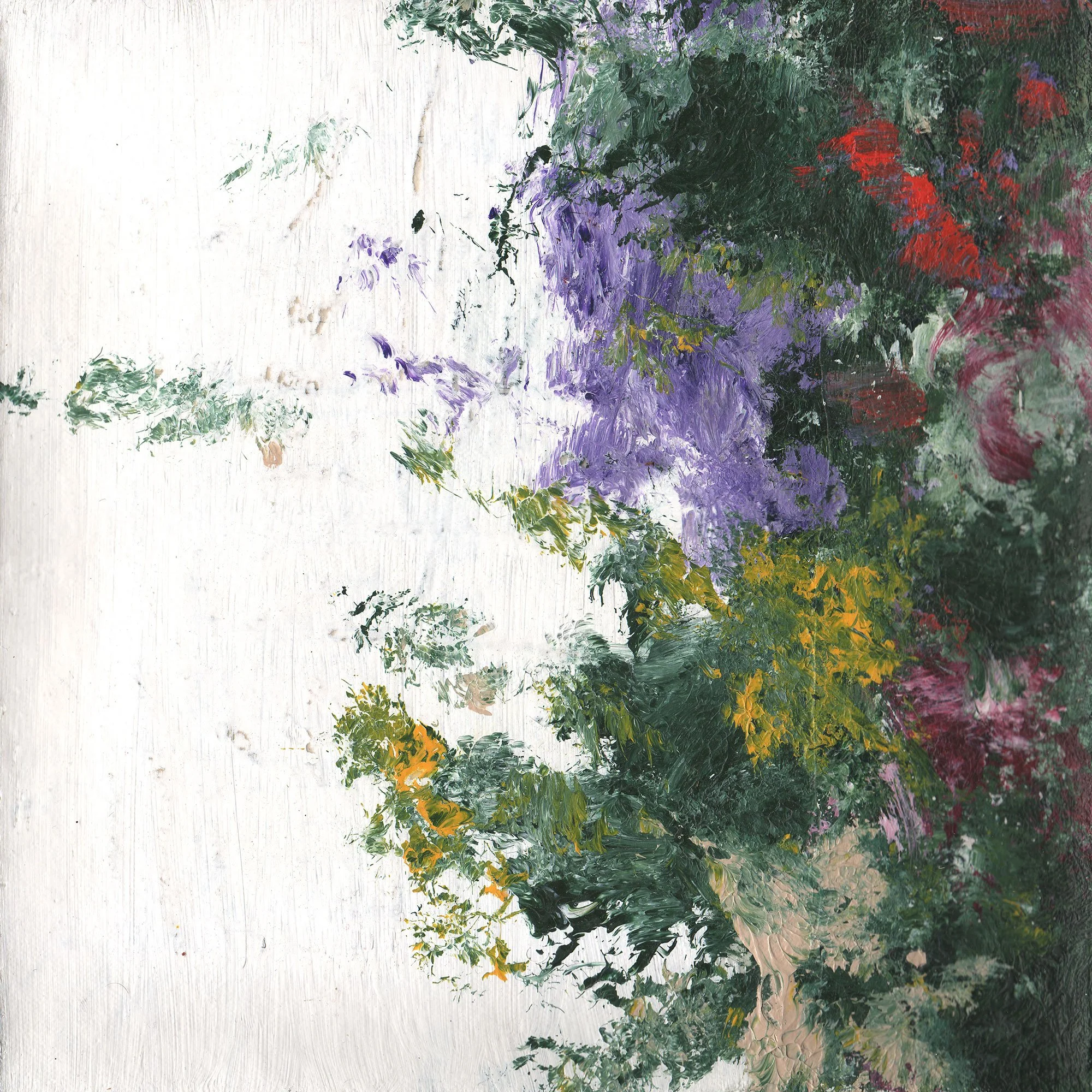 A Great Live Oak Grew on High Ground Near the Edisto Swamp  — acrylic on canvas, 10 x 10 inches, 2005
