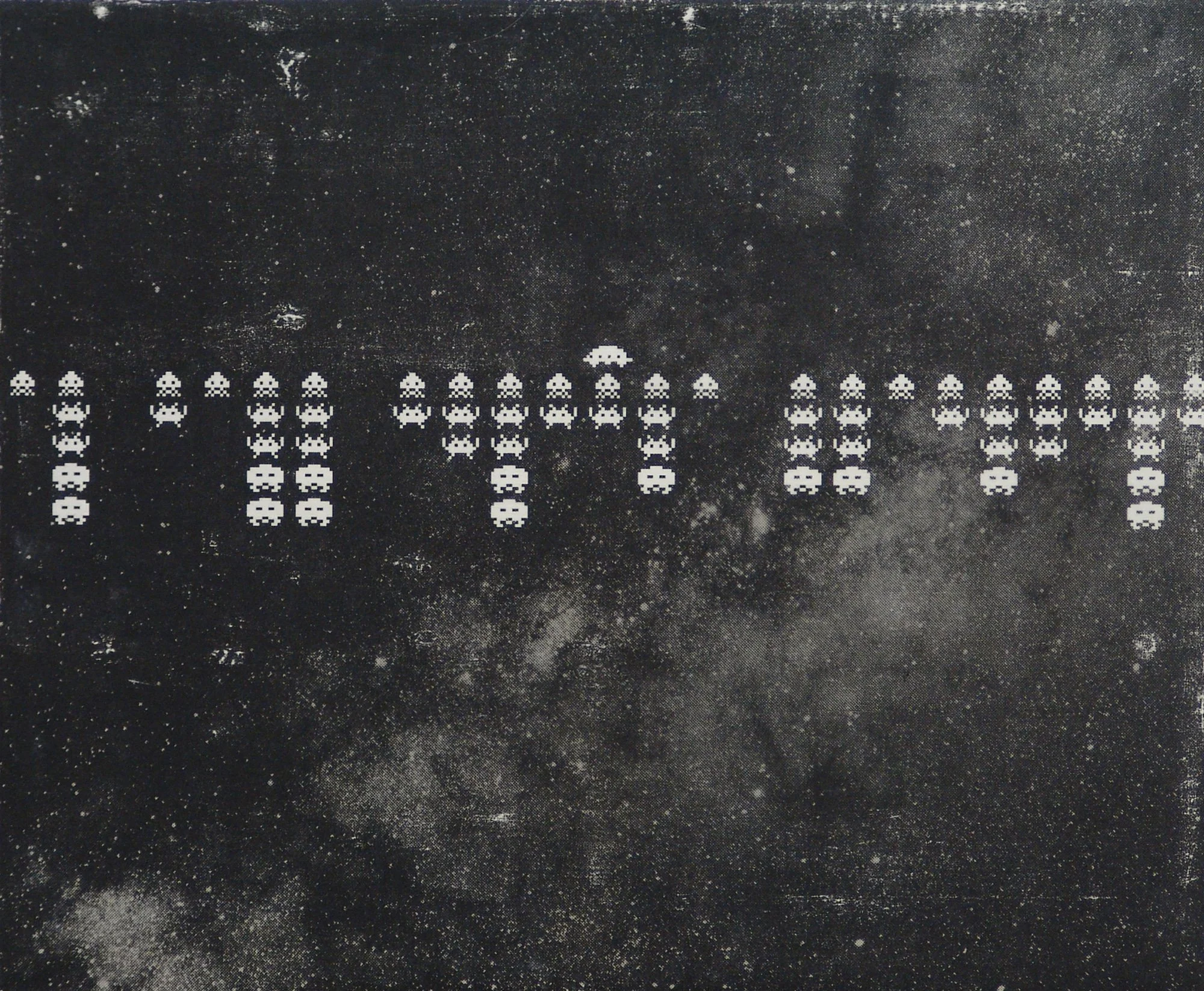  Credits at the End of the Movie  — pigment transfer on canvas, 10 x 12 inches, 2009