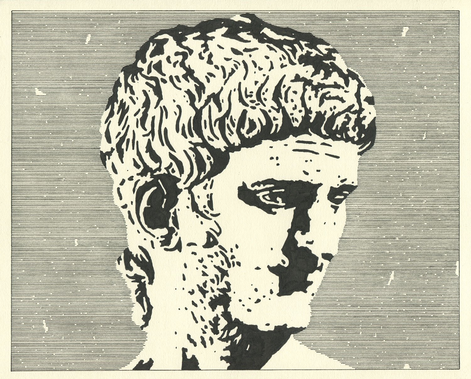  Nero  — permanent marker on paper, 8 x 10 inches, 2021